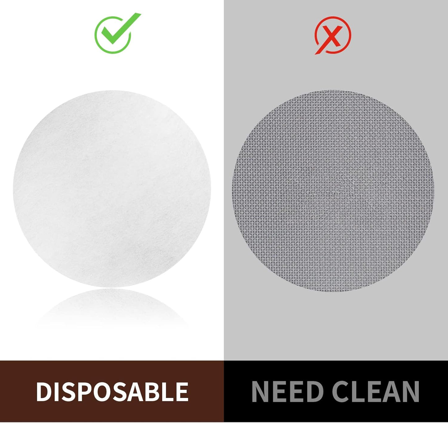 1000 Pcs Coffee Paper Filter for Espresso Coffee Maker, 58 mm Unbleached Espresso Filter Puck Screen Portafilter Paper Compatible with Breville Barista, Mr. Coffee and Other Espresso Machine