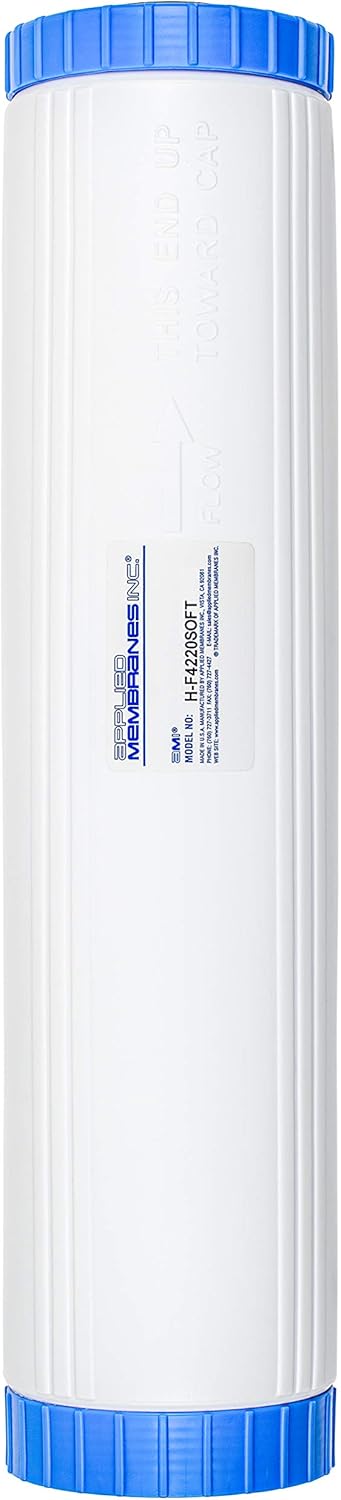 Water Softening Filter Cartridge | 20" Universal Size | Ion Exchange Filter Softens Water | Great for Washing Machines and Appliances (20"| 1 Pack)