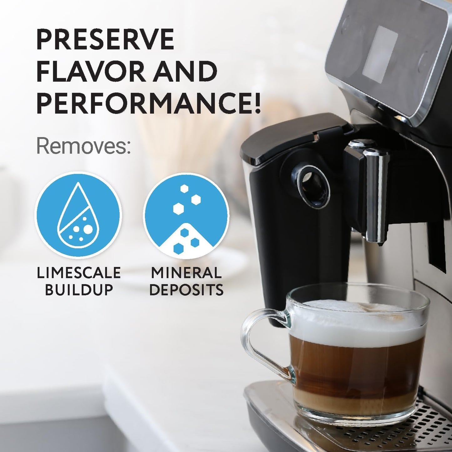 IMPRESA Descaling Tablets for Espresso Machine - Compatible with Breville, Jura & Miele Machines - 20 Pack & 4g Tablets - Remove Limescale & Mineral Build-Up