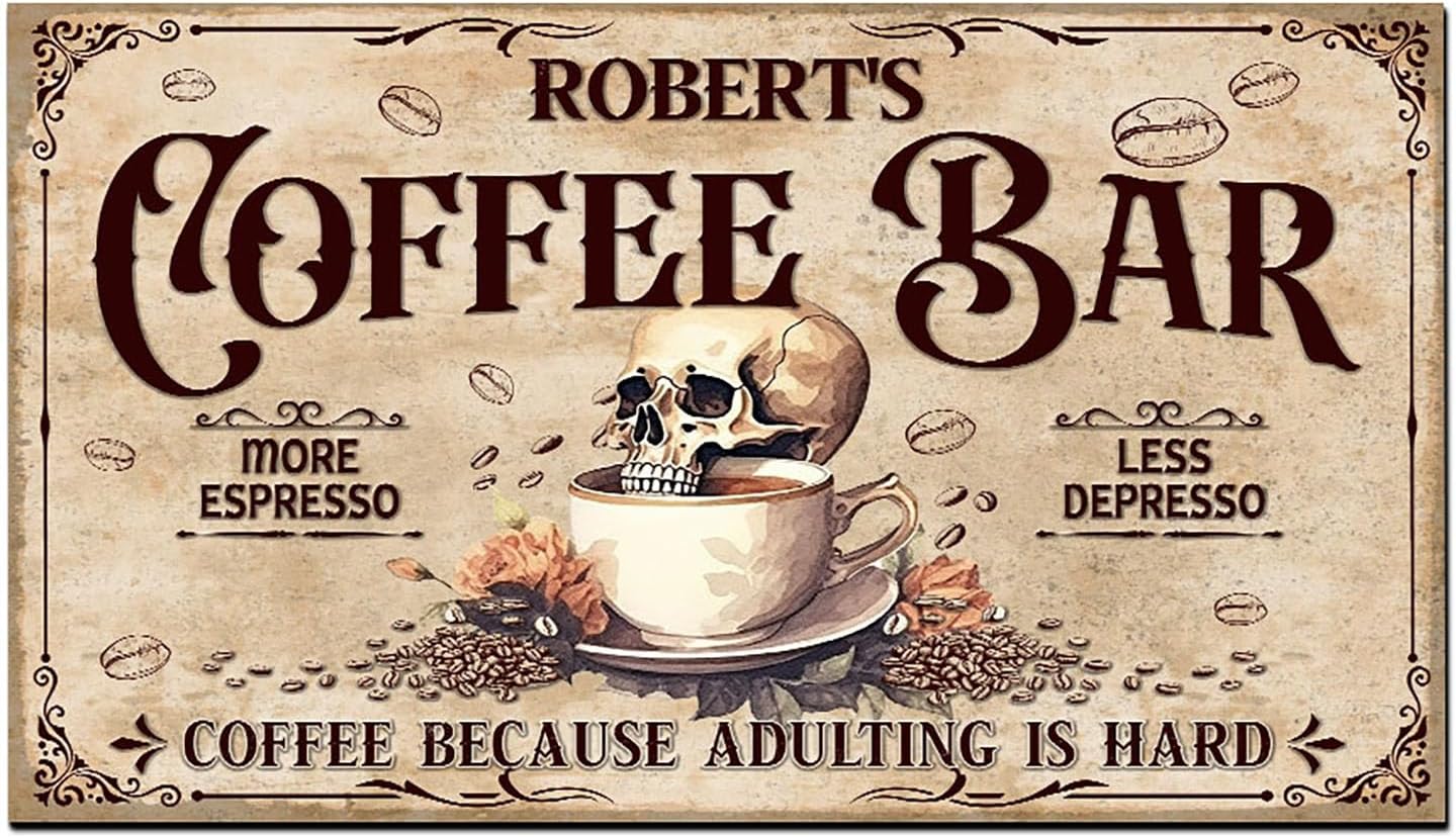 THUYPT Personalized Absorbent Coffee Mat for Counter, Coffee Drying Mat Coffee Bar Accessories, Kitchen Counter Coffee Maker Coffee Station Decoration (03)