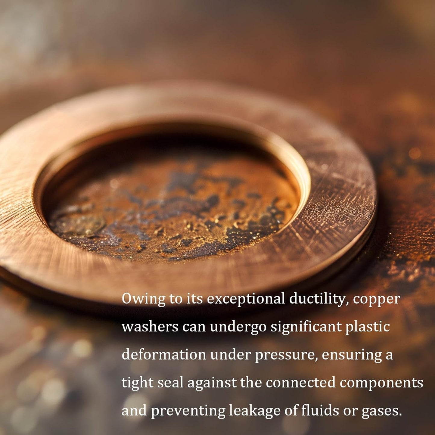 M14 Flat Washer Copper Sealing Ring, 14mm ID 20mm OD 1.5mm Thickness Metric Sealing Gasket, 40 Pieces