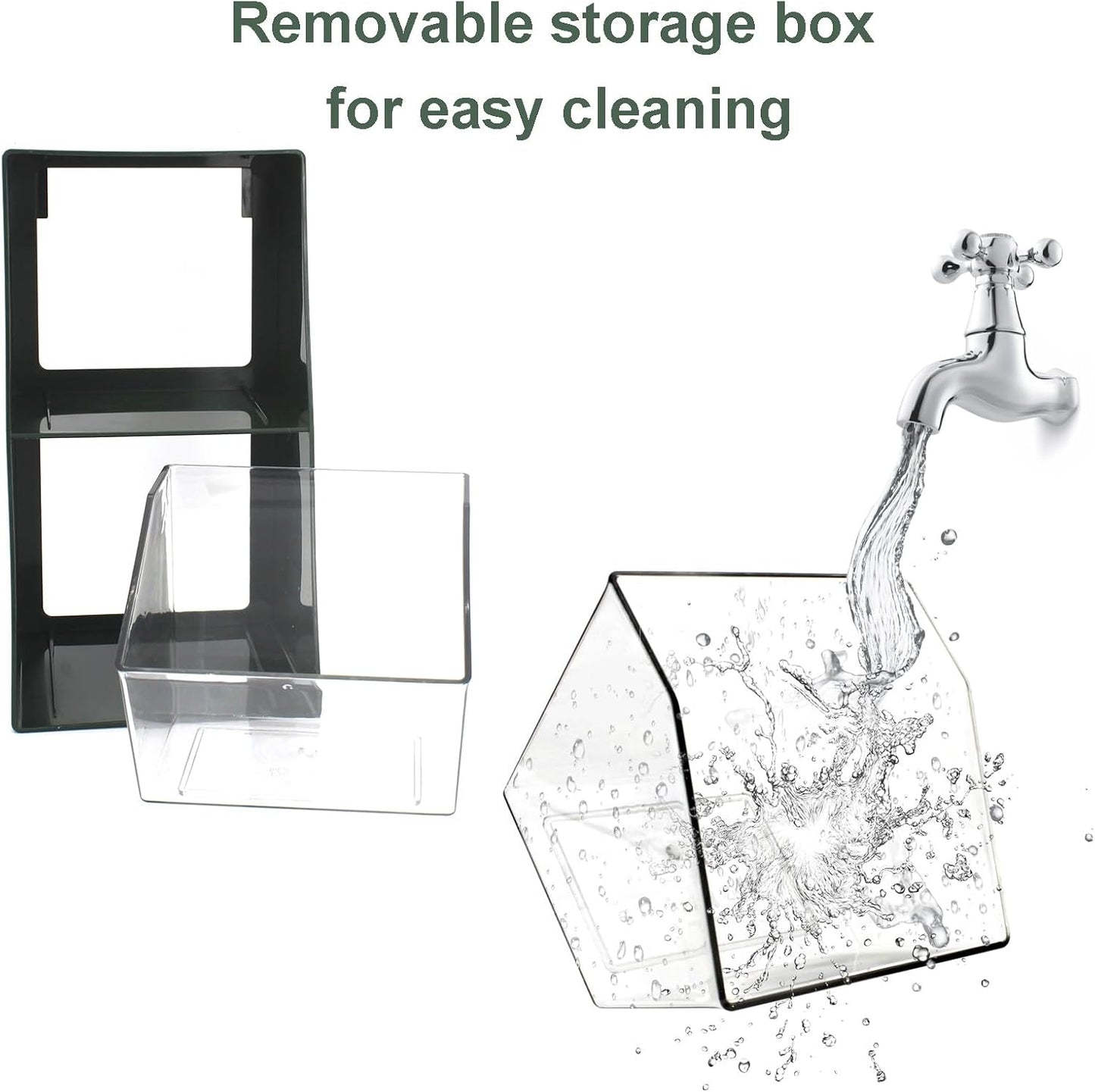 2 Pack Coffee Pod Holder K Cup Storage Organizer for Home Office Bar Countertop Organiser Storage Bins for Coffee Station Counter Container for Tea bag Sugar Creamer Filter Green