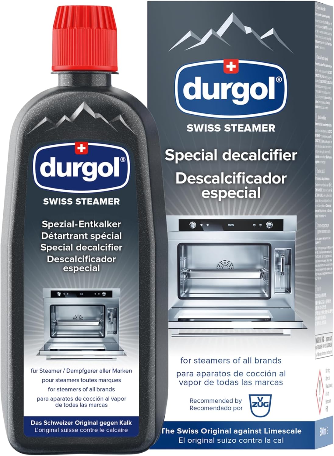 Durgol Swiss Steamer, Descaler and Decalcifier for All Brands of Steamer Ovens, 16.9 Fluid Ounces