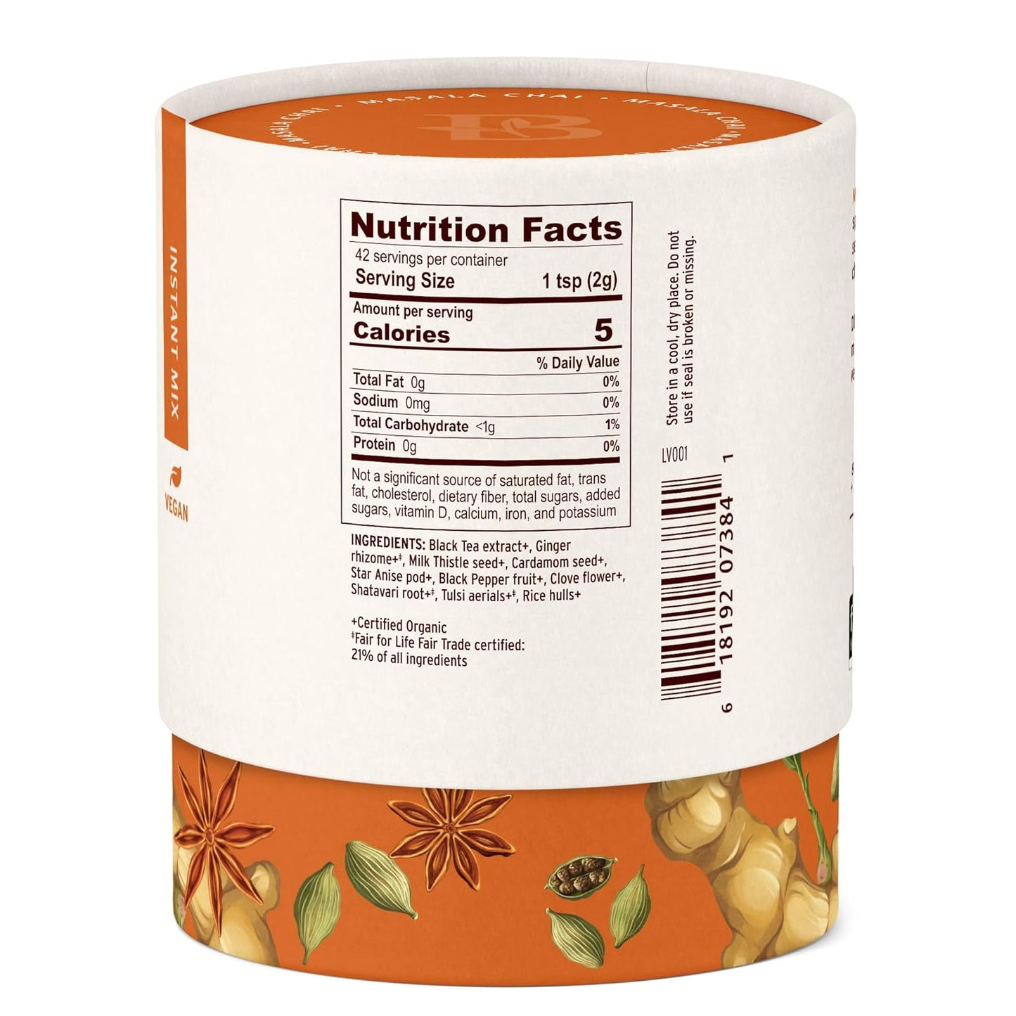 Banyan Botanicals Masala Chai – Organic Tea with Assam Black Tea, L-Theanine & Adaptogenic Herbs – Vegan, Loose Leaf, Fair Trade – 3 oz, 42 Servings