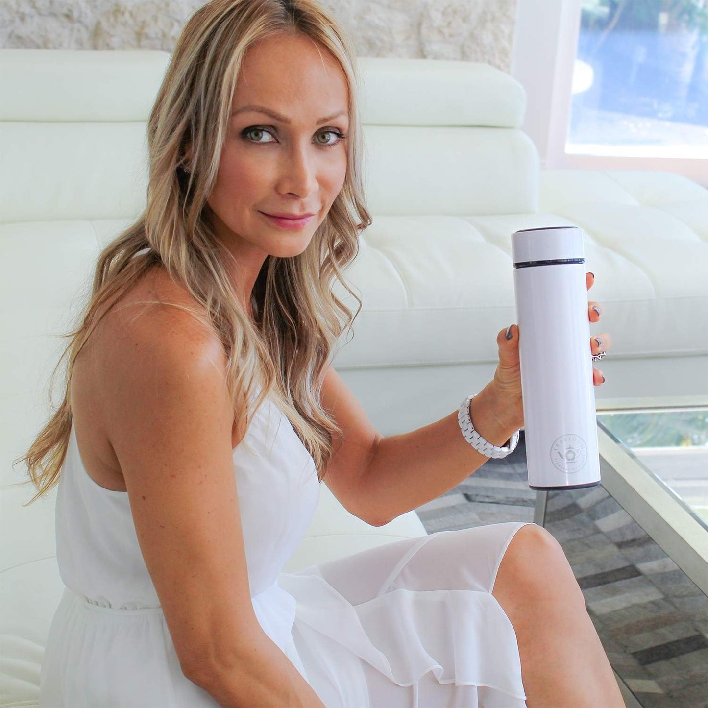 Teabloom - The ORIGINAL All-Brew Travel Tumbler & Thermos | OPRAH’s Favorite | 16oz/480ml Insulated Water Bottle/Tea Flask/Cold Brew Coffee Mug