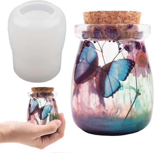 Silicone Jar Mold - Multi-Purpose Soap, Candle, Coffee Cup & Resin Mold