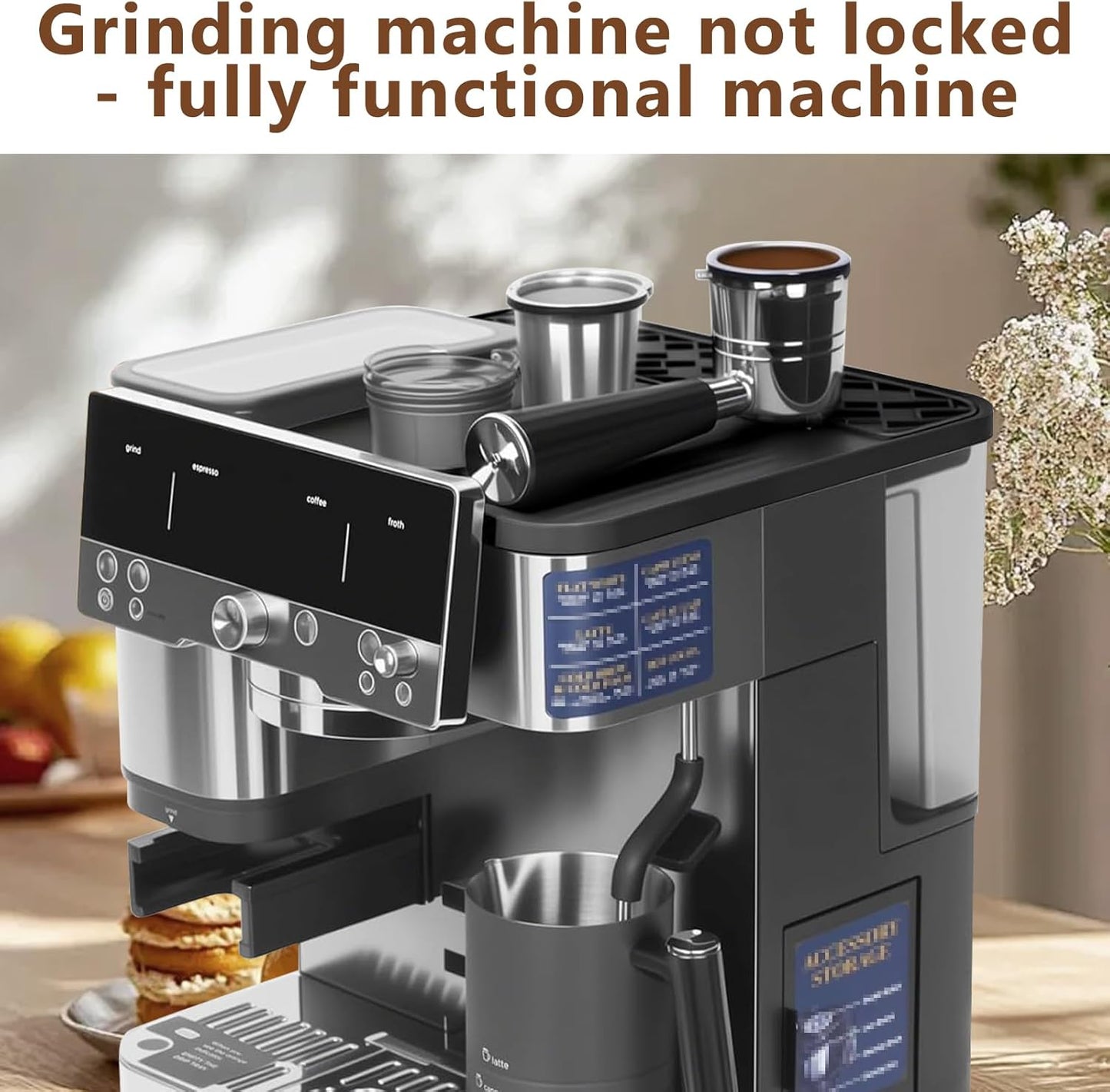 Top Mat for ES601 & ES701 Ninja Luxe Espresso Coffee Machine – Food-Grade Silicone Cover, Anti-Slip, Waterproof & Heat-Resistant Protector, Barista Accessories for Ninja Luxe Cafe