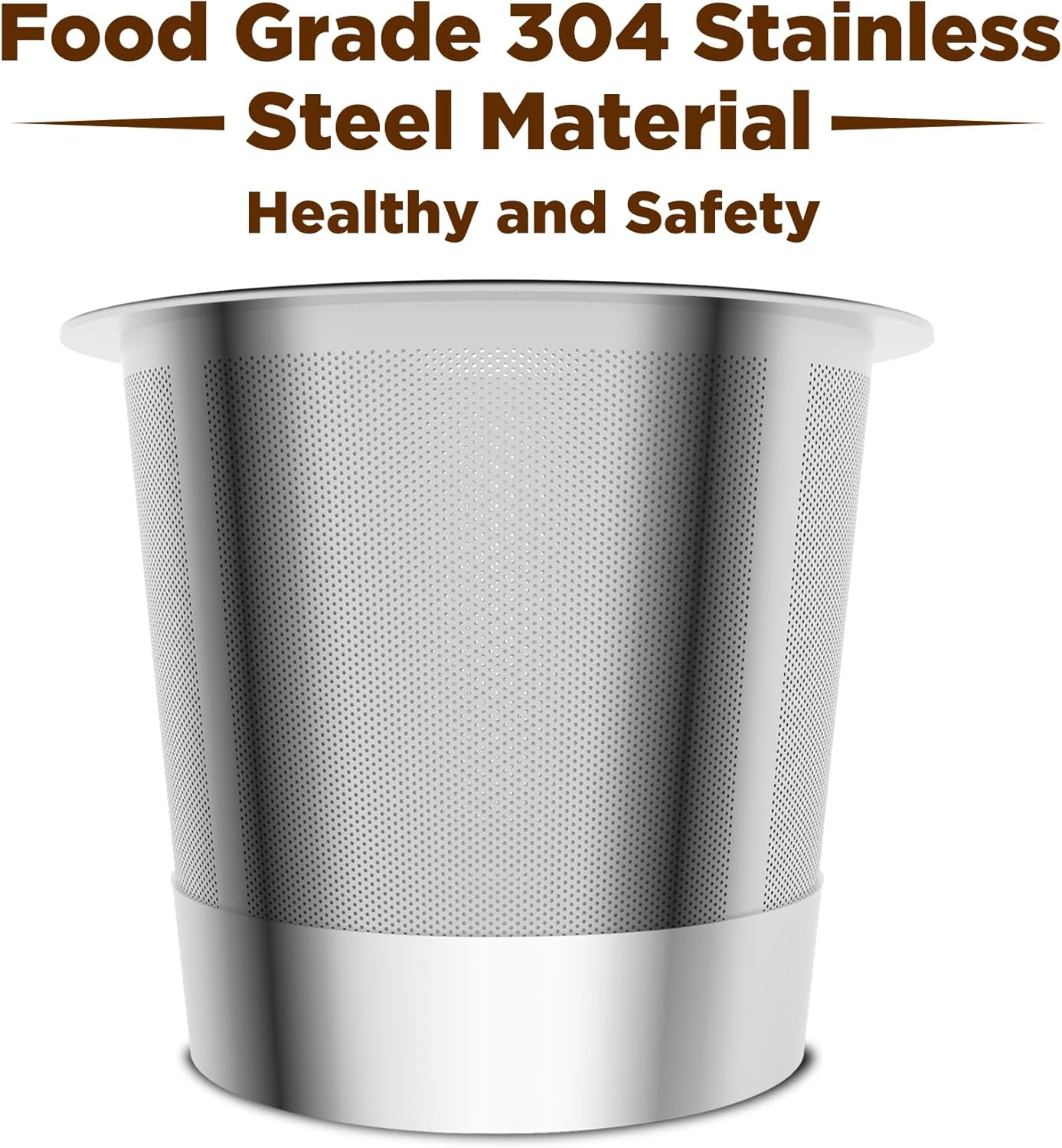 2 Pack Stianless Steel Reusable K Cups with 20 Count paper Filters, Refillable Universal Coffee Pods steel k Cups Compatible with Keurig 2.0 and 1.0 Coffee Makers(2 pack)