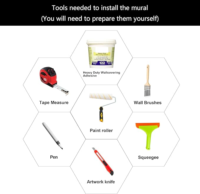 WFBHUA-Gold and Green Tropical Jungle Palm Leaf Wallpaper Mural Monstera Wall Mural for Living Room Bedroom (Not Peel and Stick)