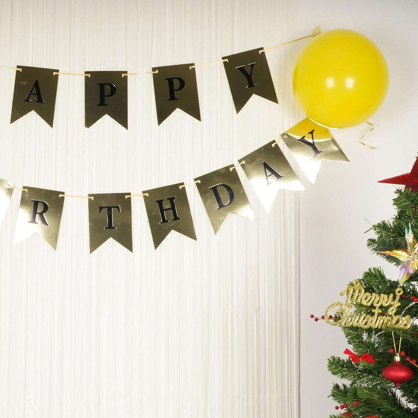 BRAVESHINE Tinsel Photo Backdrop Curtains - 2 Pack 3.2x8.2ft White Foil Fringe Streamer Curtain for Halloween/Boo Day/Valentine’s/Birthday/Christmas/Engagement/Bridal Shower Party Supplies Decorations