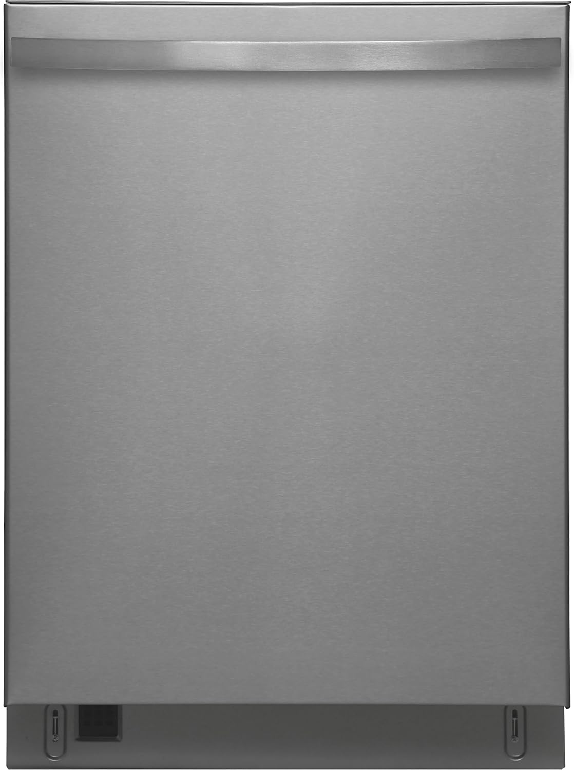 Kenmore 24" Built-in Stainless Steel Tub Dishwasher EasyFlex Third Rack, TurboDry, SmartWash & Reach-Thru Handle-15 Place Settings-45 DBA, Energy Star Certified, Fingerprint Resistant