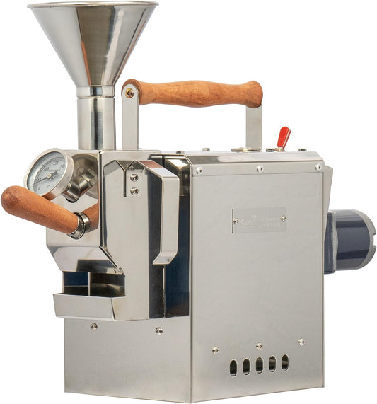 KALDI WIDE Home Coffee Gas Roaster - 300g Capacity with Full Package Accessories. Gas burner required, No thermocouples supported.
