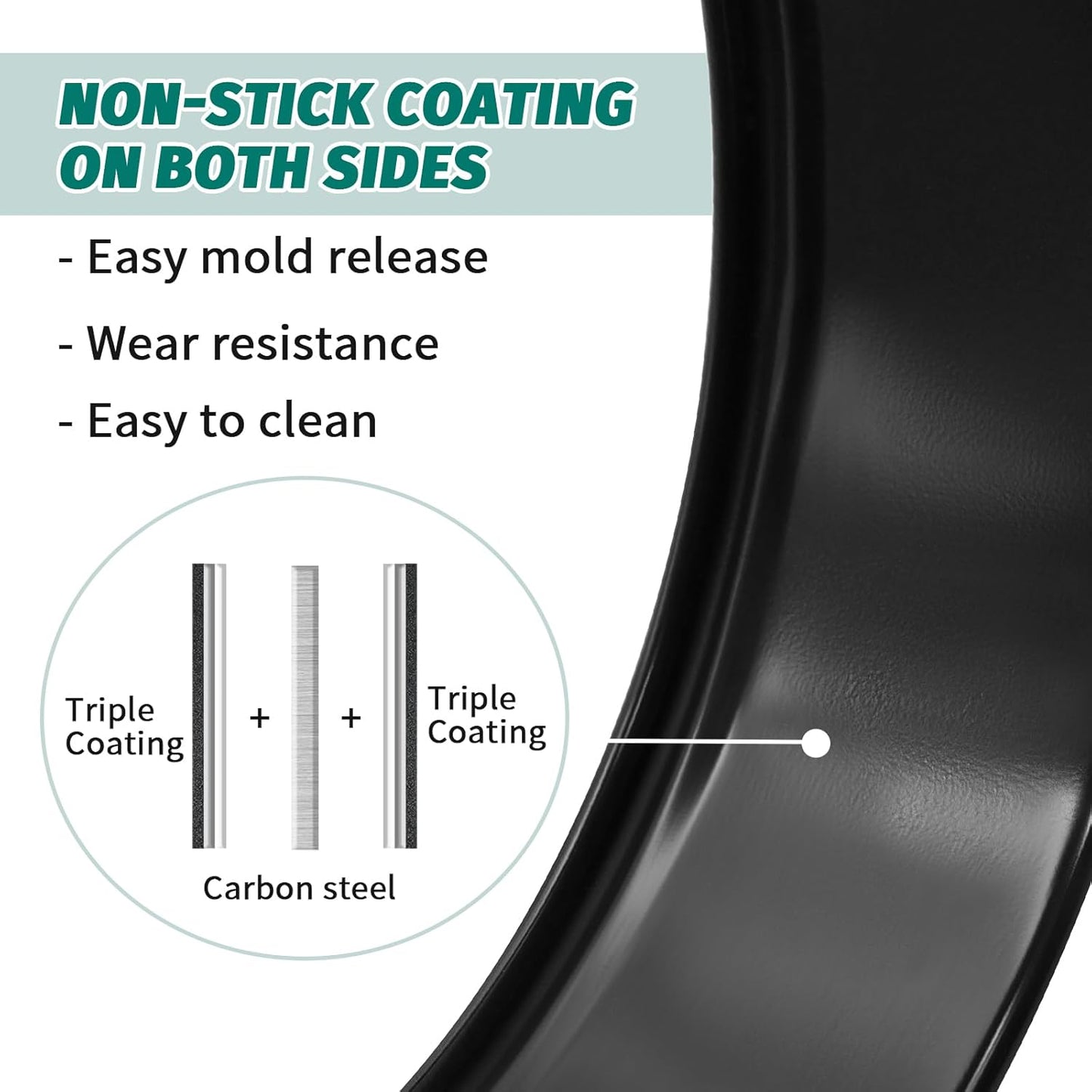 SHIKORI Cake Pan Set for Baking, Non-Stick Springform Pans Set of 3 (4, 7, 9 inch), Round Cake Pans,Cheesecake Pan, Leak-Proof Cake Pans with Removable Bottom (Red Set-3 Pcs)