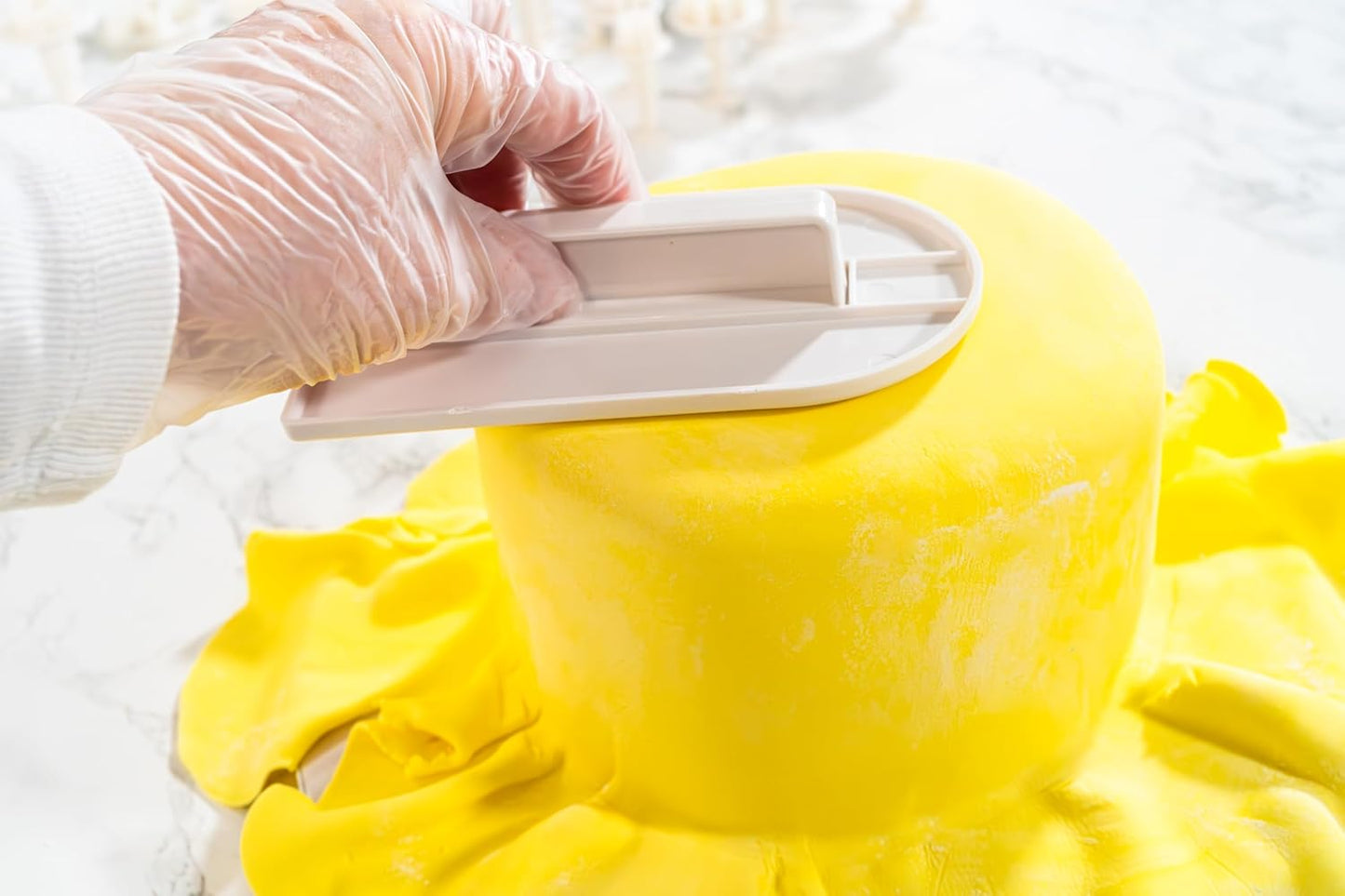 Bakerpan Fondant Tools Set, 47 Pcs Fondant Cake Decorating Supplies, Rolling Pin for Fondant, Gumpaste, Sugar Paste, Fondant Roller, Smoother, Fondant Cutters