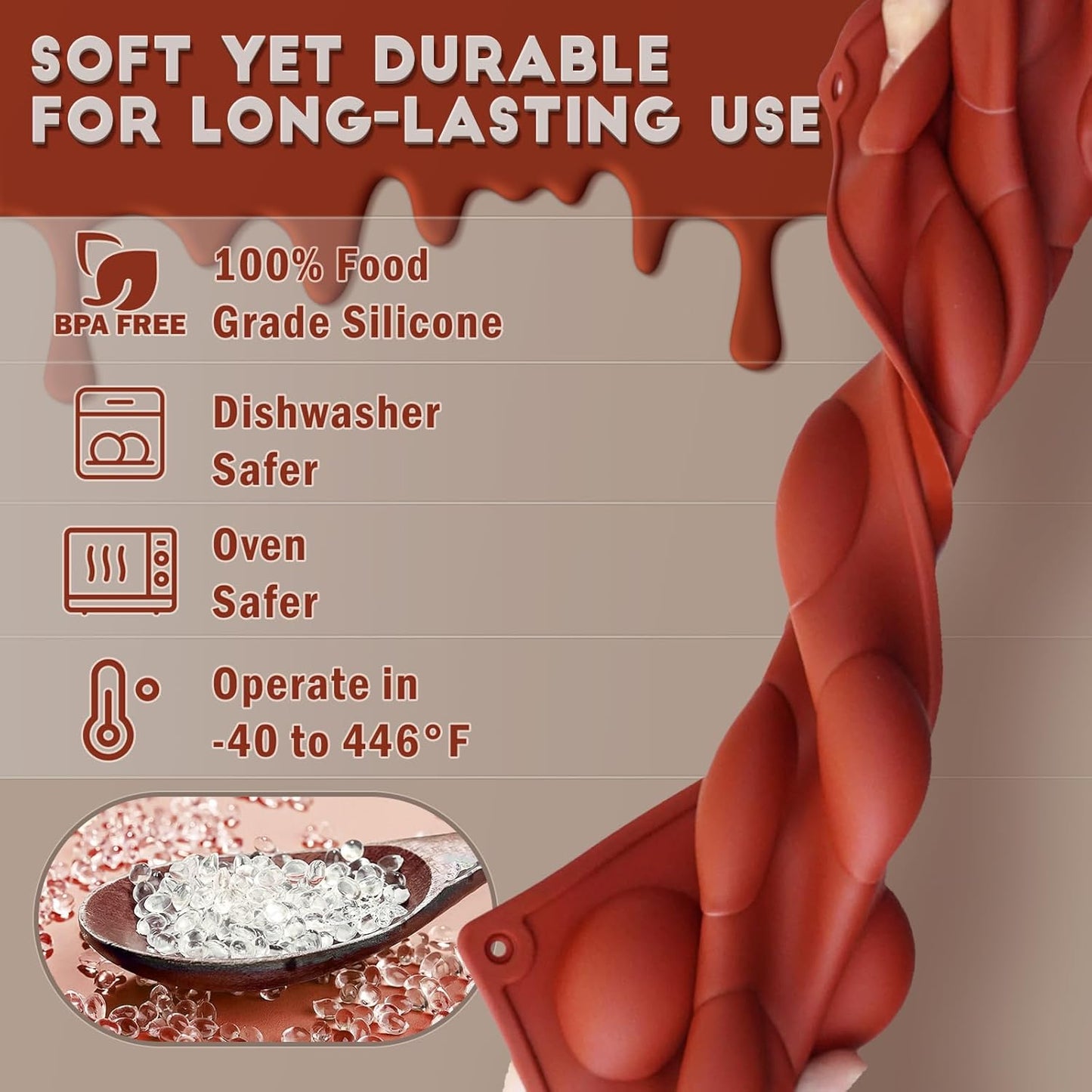 HKNMTT Silicone Semi-Sphere Molds 15 Cavities 2-Pack 1.5" for Chocolate Truffles Jelly Fat Bombs Gelatina, Small Baking Round Half Sphere Candy Moulds, Homemade Freeze Food Grade BPA Free Oven Safe