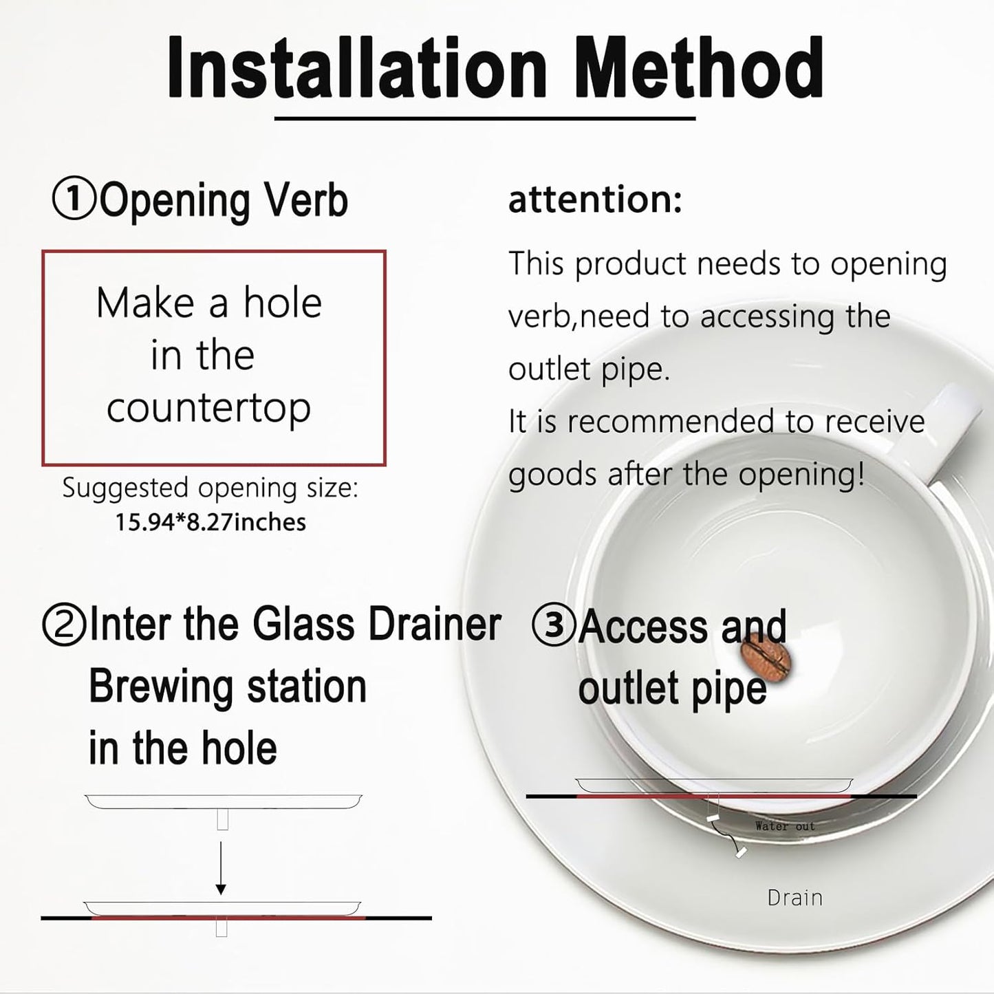 Stainless Steel Drip Tray - Perfect for Homes, Clubs, Bars, Cafes, Restaurants, Hotels, Or Commercial Use - Easy to Clean, No Drainage Required (9.1 * 16.7)