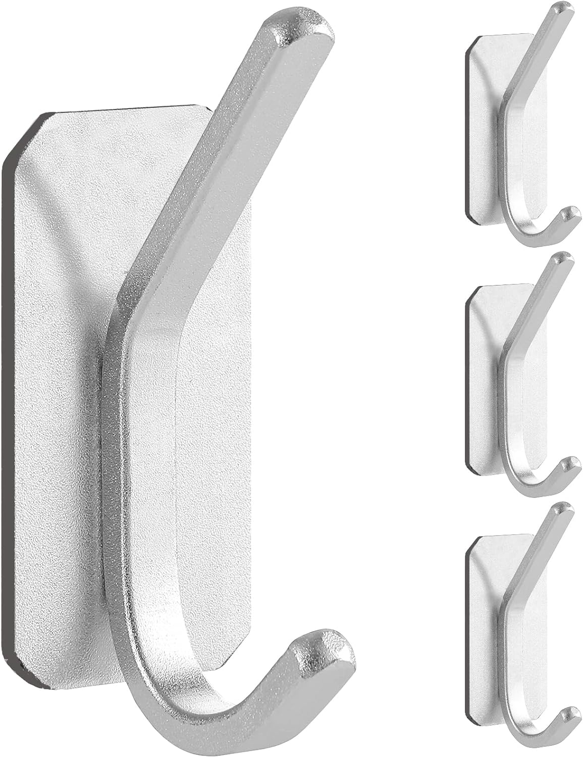 Paoli Heavy Duty Adhesive Hooks,Self-Adhesive Hooks Multiple Colors and Styles 30 lb Maximum Load for Home Schools and Offices (4pc, White)