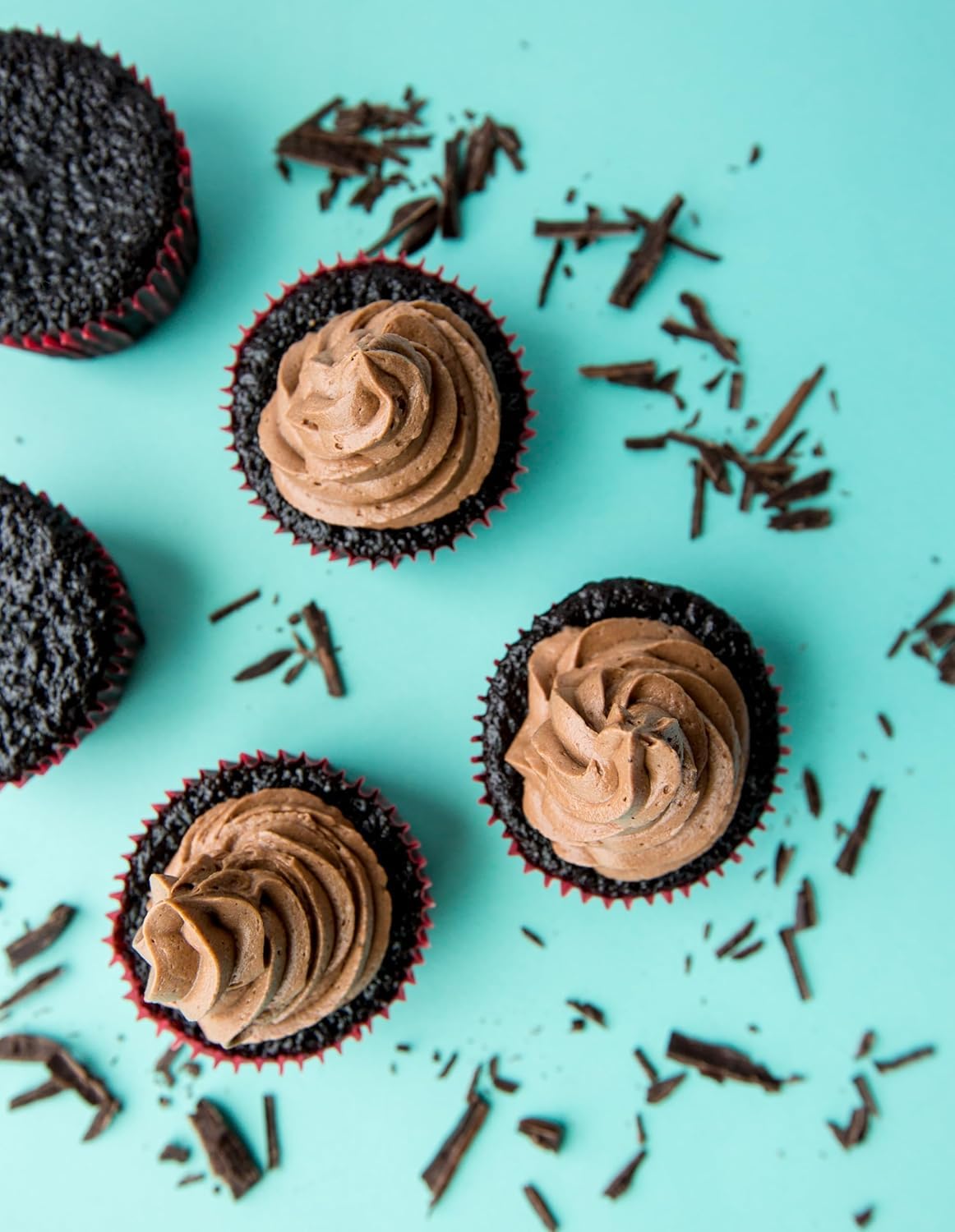 LillyBean Gluten Free Chocolate Cupcake Mix with No Artificial Colors - Dairy and Soy Free, Vegan - Makes Delicious Desserts - Cakes, Donuts, Cake Pops - 13 oz