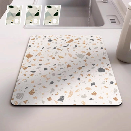 Dish Drying Mat - Absorbent Countertop Mat for Coffee Maker, Expresso Machine, Kitchen Use (04,20''×32'')