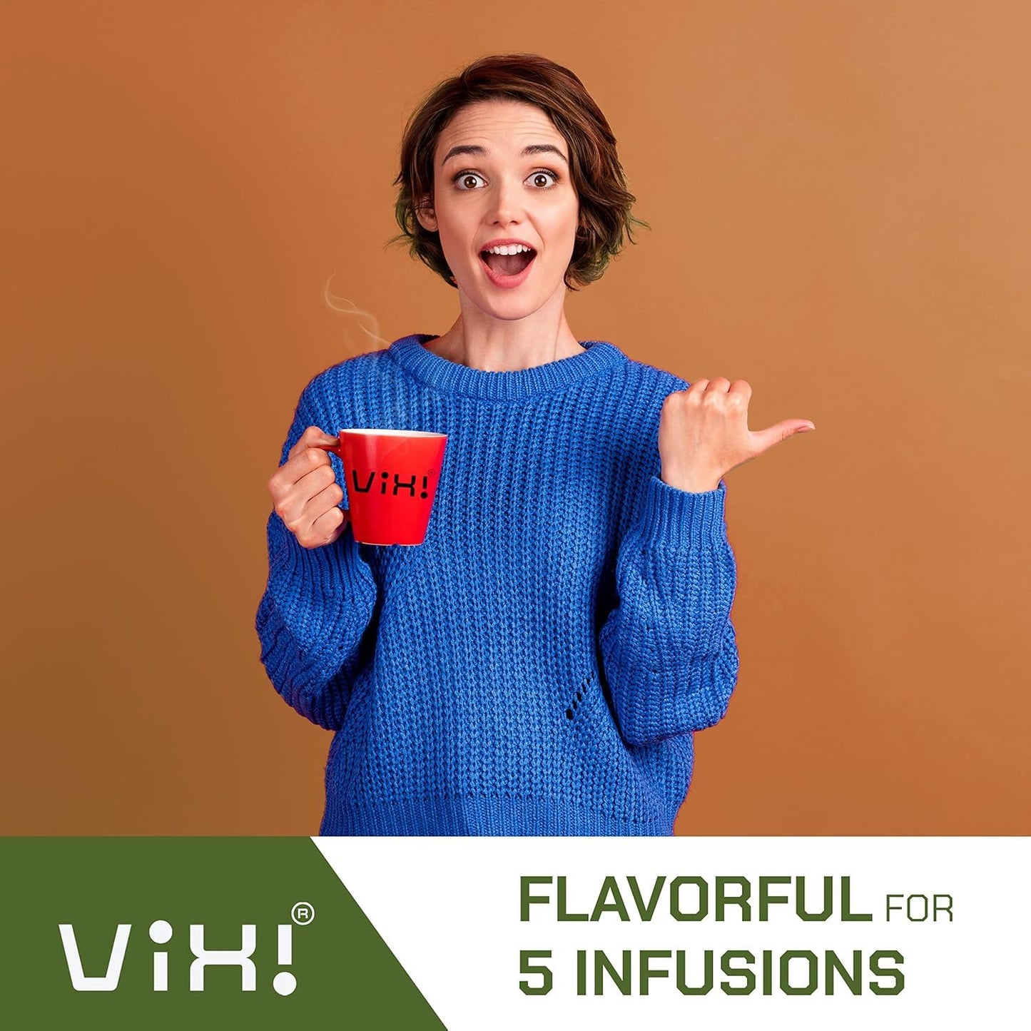 VIXI Green Oolong Tea Loose Leaf, 16.00 Oz, Vietnam's Mountain Tea, Caffeinated, Dried Whole Full Large Leaves, 100% Natural from Ancient Tea Tree, Perfect for Hot and Cold Brew