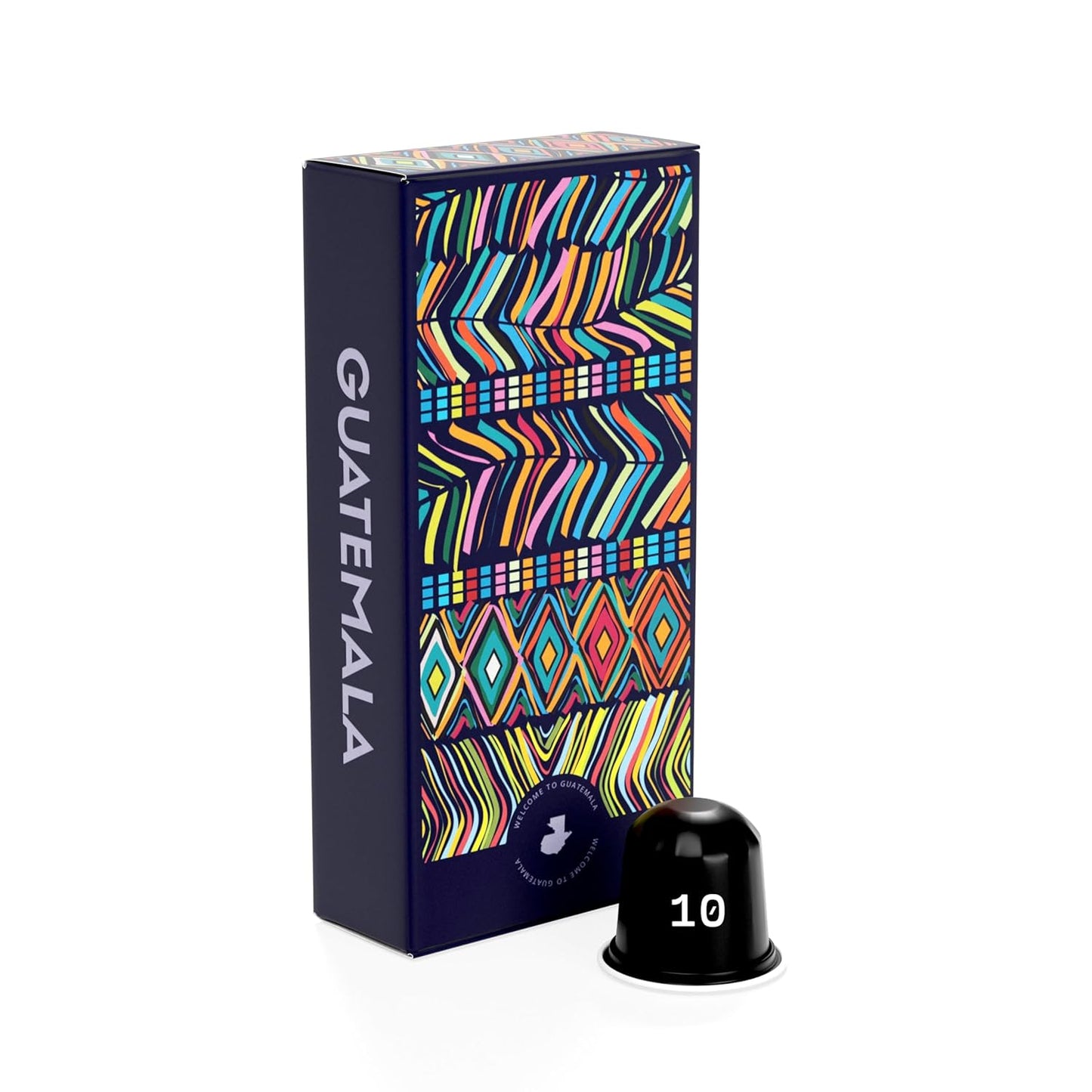 Atlas Coffee Club Espresso Pods Compatible with Nespresso Original– Dark Roast (10 Count)– Aluminum Capsules from Guatemala– Intensity 10