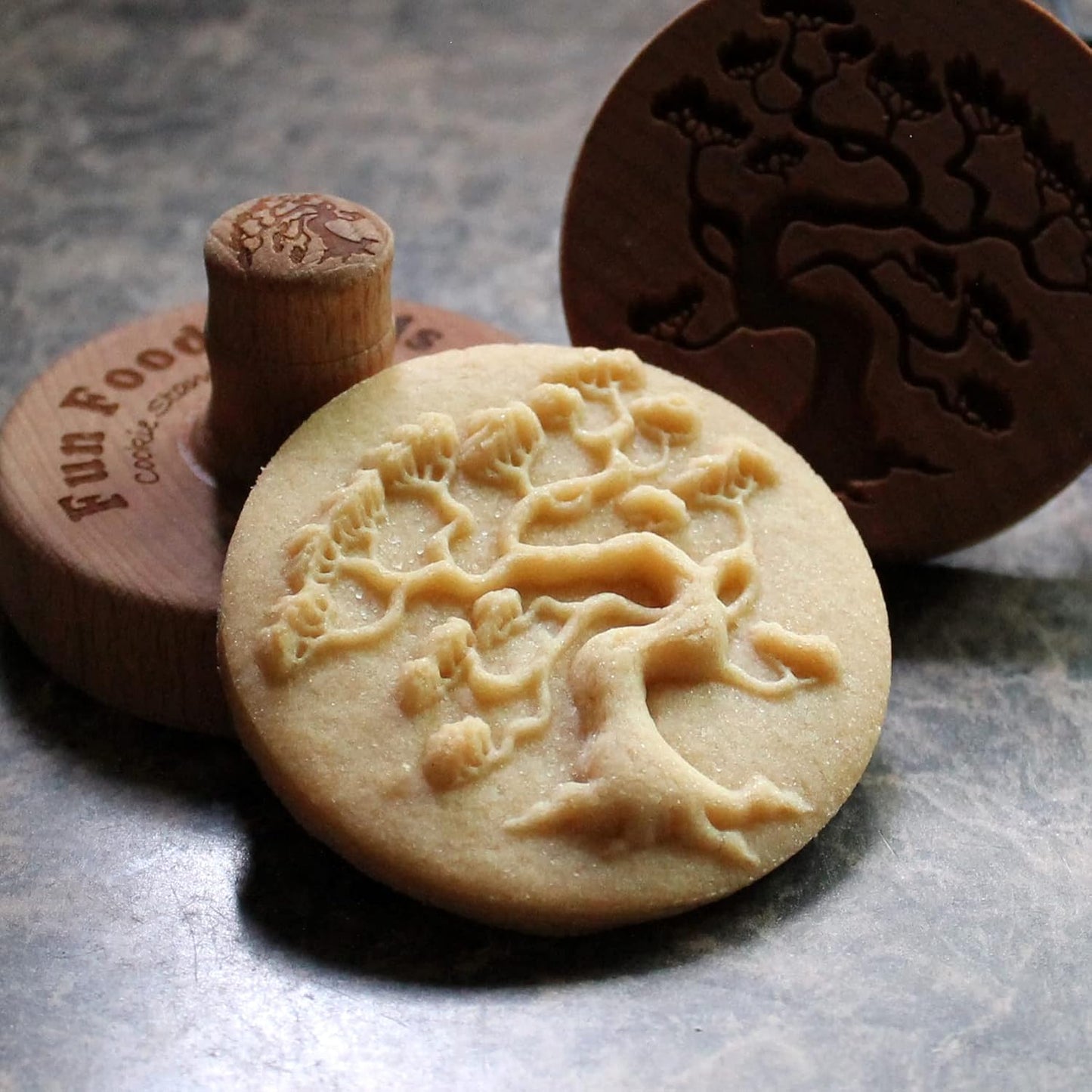 Wood Cookie Stamp, 2.5 Inch (Bonsai Pine CS-064)