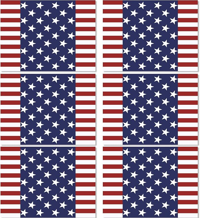 Memorial Day Placemats Set of 6 Patriotic Freedom Stars Place mats Veterans Day 4th of July Plastic Table Mats American Flag Holiday Washable Table Placemats for Party Dining