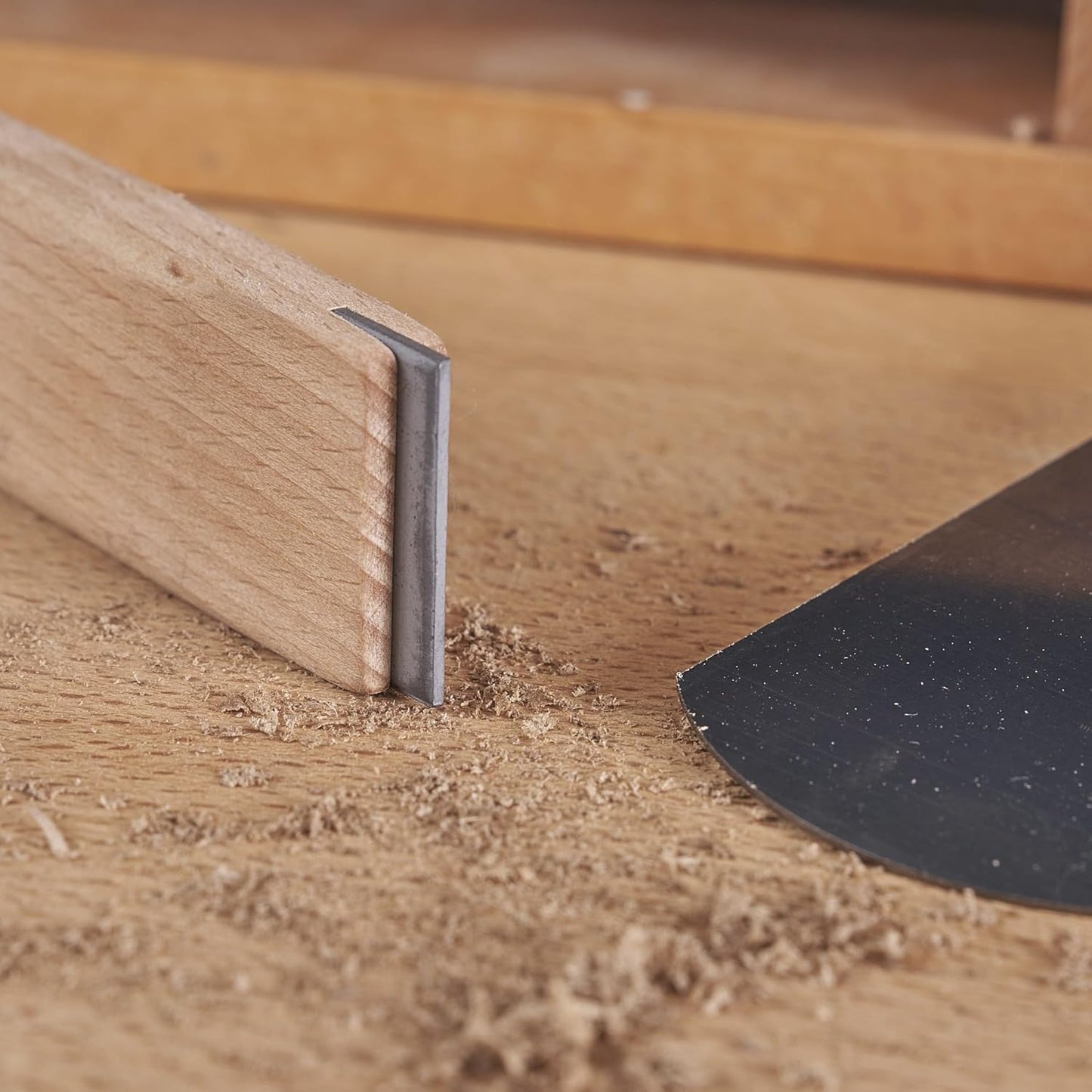 New Cabinet Scraper Cards and Cabinet Scraper Burnisher with 6 Piece Multi-Shaped Scraper Set 1 Oval 2 Double Convex/concave 1 Rectangle 1 Curved and 1 Gooseneck Scraper (HTCSCS07)