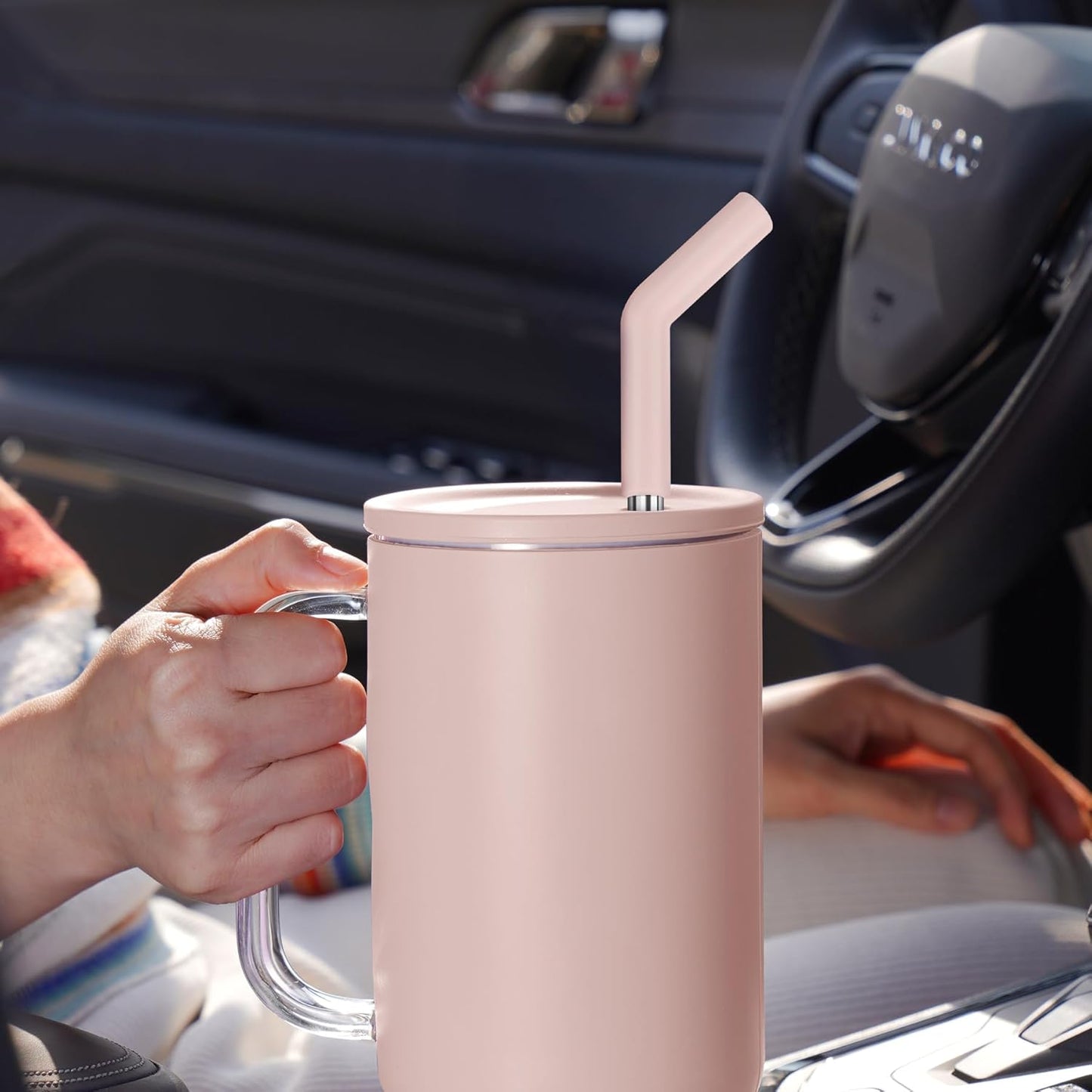 Tomorotec 6-Pack Morandi Colors Silicone Tip Stainless Steel Straws for 30oz Stanley Tumblers with 2 Cleaning Brushes, BPA-Free 10" Long Compatible with Adventure Quencher, Enhances Drink Enjoyment