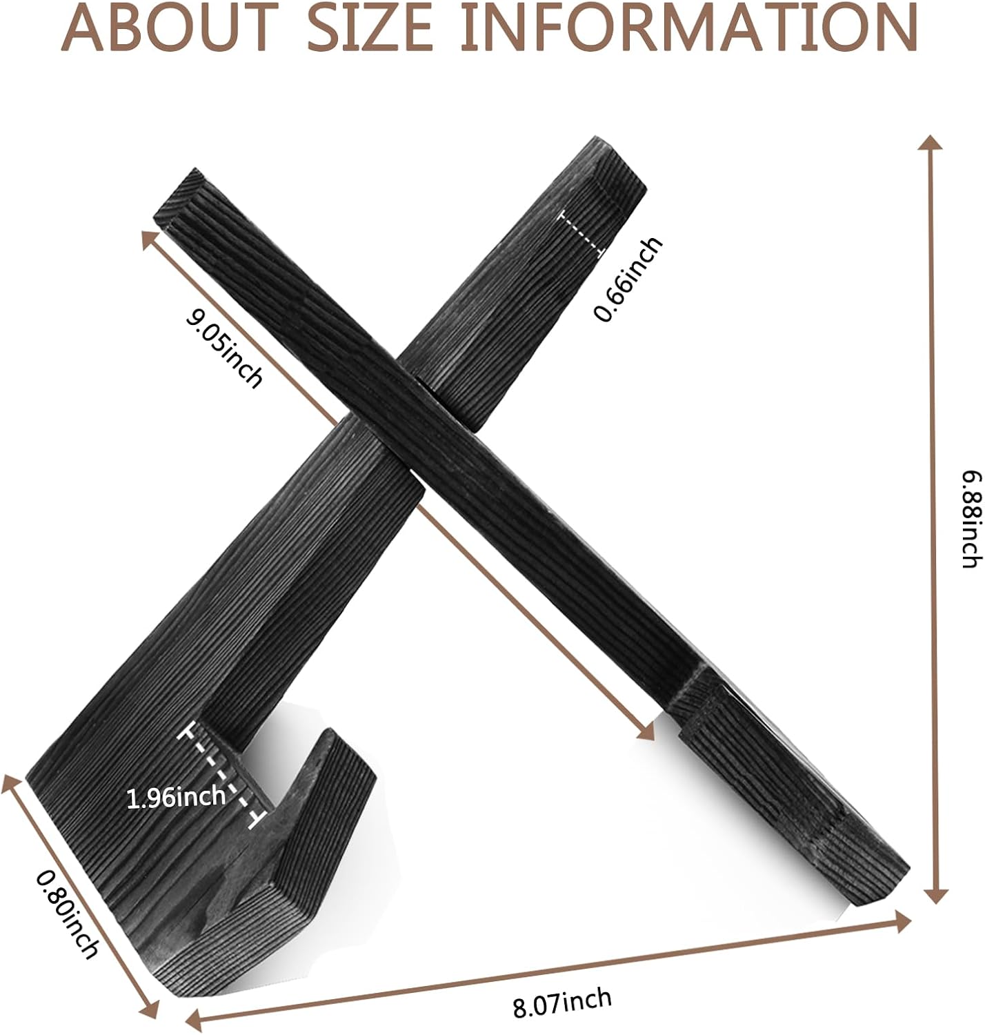 Plate Stand for Display, 6.5 Inch Picture Frame Holder Wooden, for Cook Book Decorative TableTop Art Easels Platter (Black)