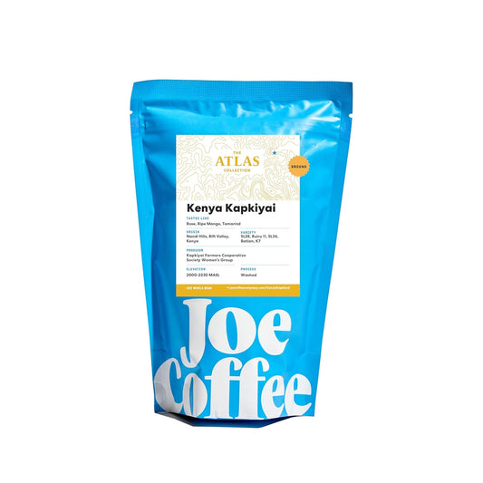 Joe Coffee Company - Kenya Kapkiyai Ground Specialty Coffee, 6 oz Bag | Women-Produced, NYC Roaster, Rainforest Alliance Certified, Kosher, Climate-Friendly