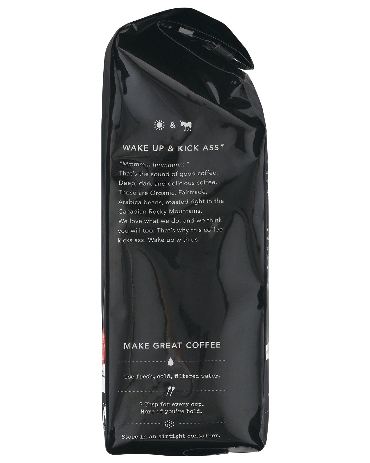 Kicking Horse Coffee Kick Ass Dark Roast Ground (10 Oz) and Smart Ass Medium Roast Whole Bean (10 oz) Bundle