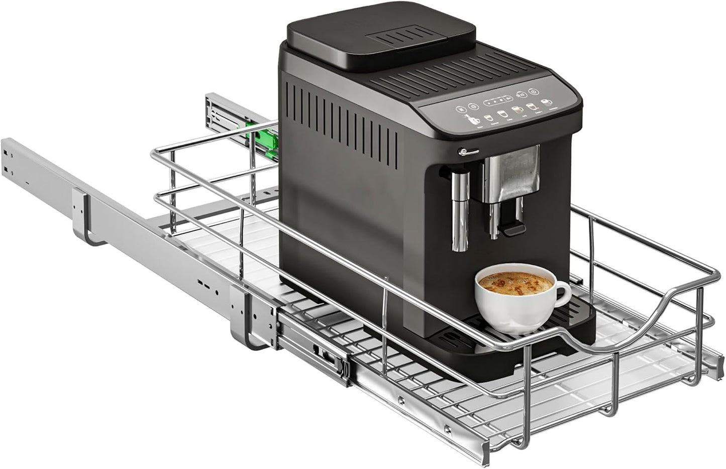 WelFurGeer Soft Close Slide Out Cabinet Shelf, 17" W x 22" D Pull Out Drawers for Kitchen Cabinets, Kitchen Shelf Organizer, Cupboard Organizers and Storage, Under Cabinet Pull Out Shelves