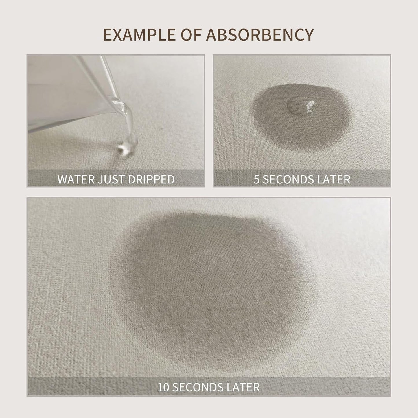 Dish Drying Mat, Diatomaceous Earth Soft Coffee Mat, Absorbent Silicone Dish Drying Mat for Kitchen Counter or Sink for Kitchen Bathroom Coffee Bar (Green, 12 x 16 Inches)