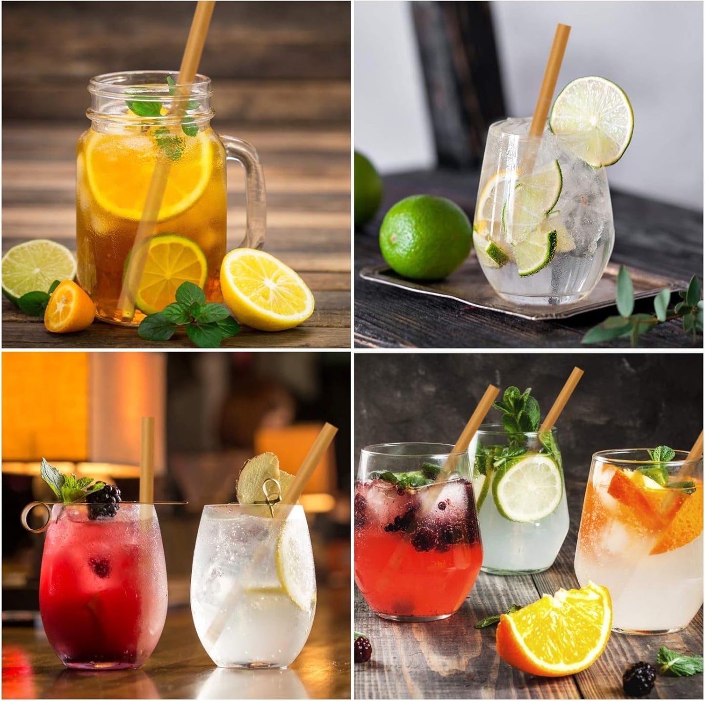 5 Inch Short Biodegradable Cocktail Straws 200 pcs Compostable Cocktail Stirrers Straws Made from 100% Sugarcane Fiber A Plasticless Sturdy Drinking Straws for Hot and Cold Drinks Not Foggy