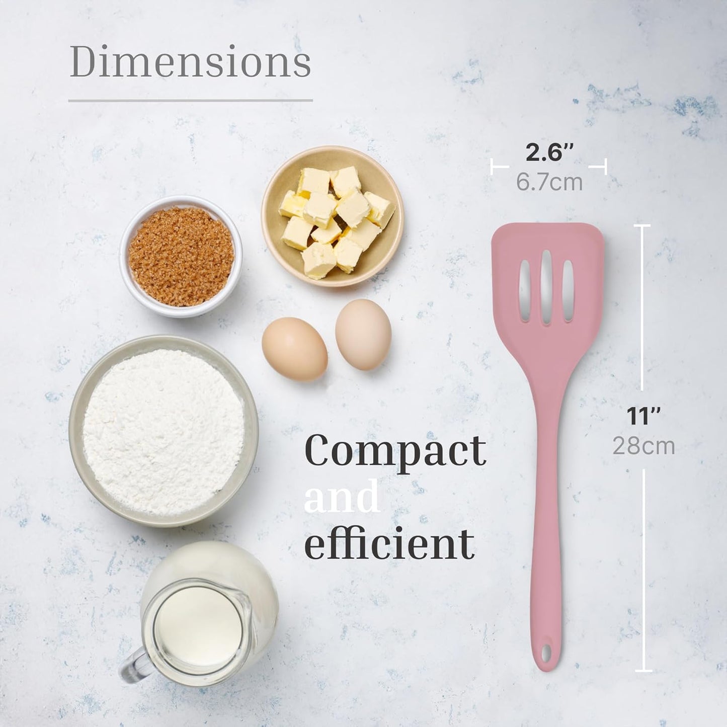 3 Pcs Colorful Silicone Slotted Turner Set, Heat Resistant Non-Scratch Kitchen Spatula Flipper with Comfortable Handle for Non-Stick Cookware