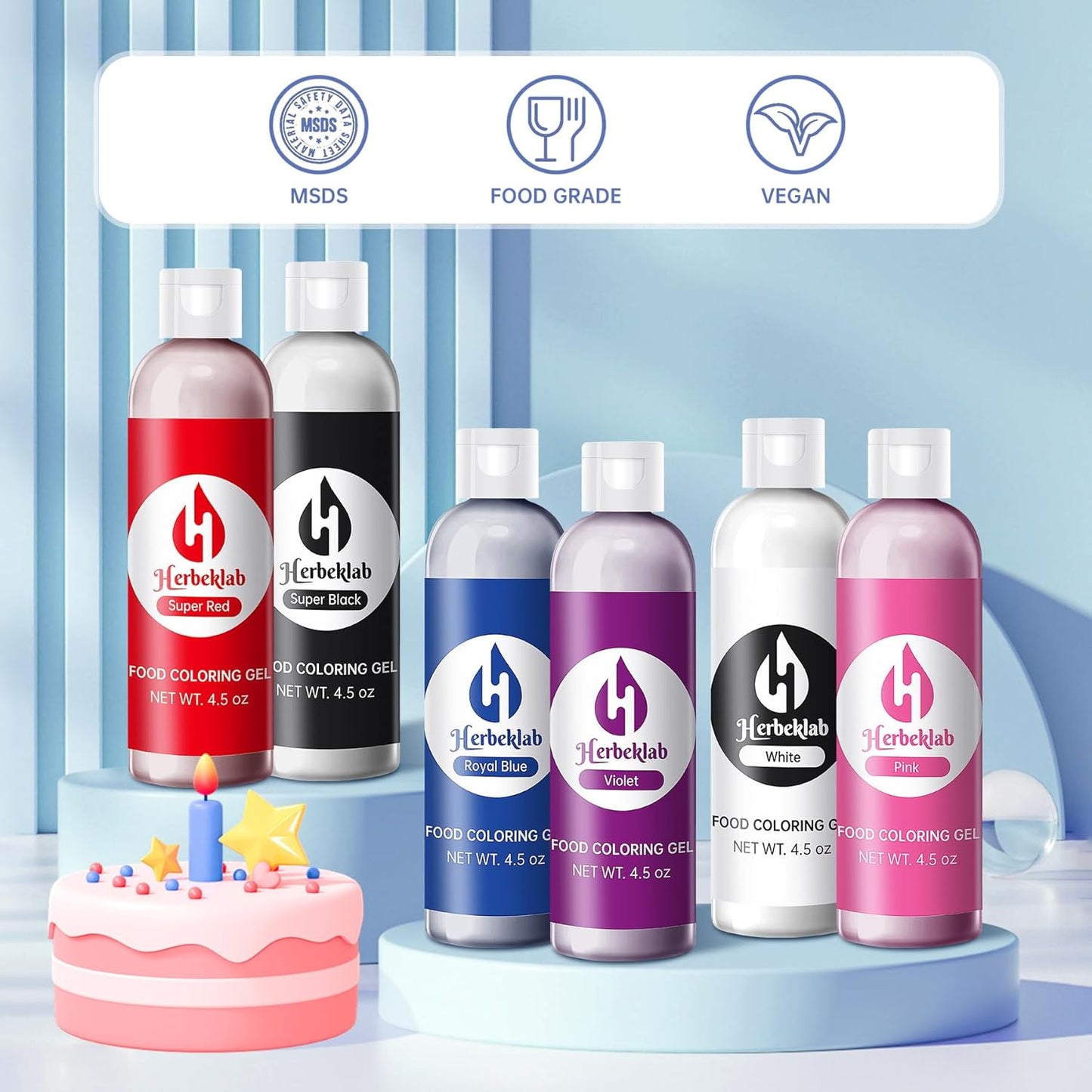 Black Food Coloring Gel 4.5 oz Professional Grade Super Black Food Dye Concentrated Gel Food Coloring for Icing Baking Cake Decorating Fondant Cookie