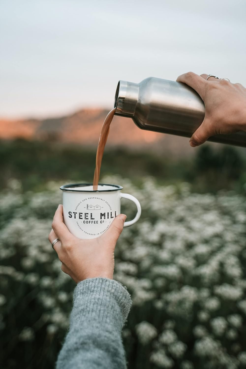 Steel Mill Coffee Co. Highlander Grogg Flavored Coffee - Ground Coffee, Regular, Medium Roast, 100% Arabica Beans, Vegan, Gluten-Free, Sugar-Free, 12 oz Bag