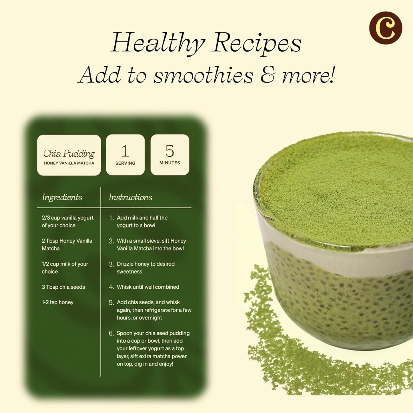 Clevr Blends Organic Honey Lavender Matcha SuperLatte, Instant Ceremonial Grade, Superfood Powder Blend, Oat Milk, Lion Mane, Reishi Mushroom, Coconut Cream, Ashwagandha, Serve Hot or Iced (14 Lattes)