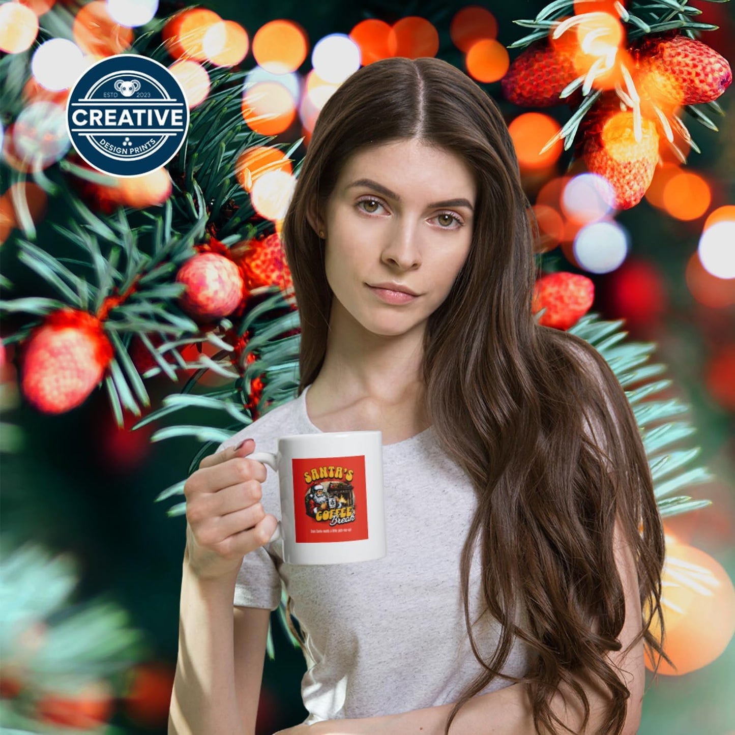 11 OZ Novelty Coffee Mugs - Christmas Gift (Christmas-themed coffee break)