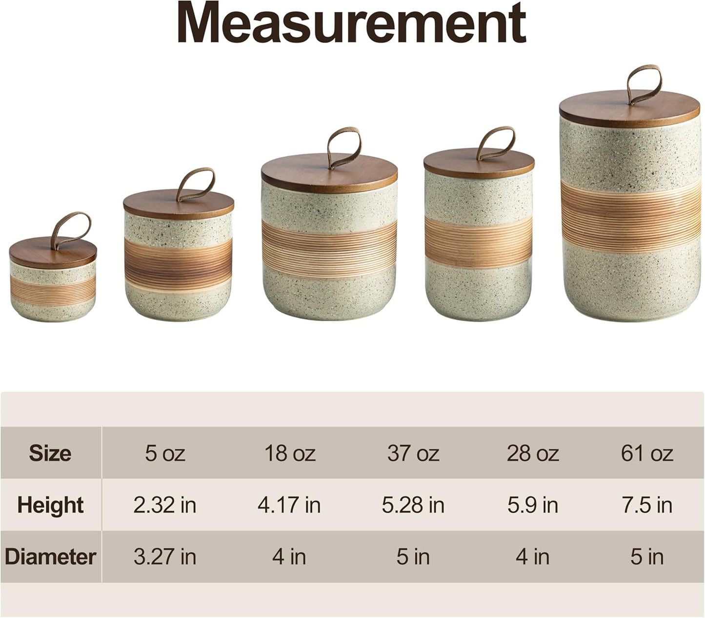 Coffee Storage Container Jar with Lid, Ceramic Kitchen Food Storage Jars with Airtight Lids for Spice Sugar Cookie, Stackable Decorative Jars for Coffee Countertop, 28 fl.oz