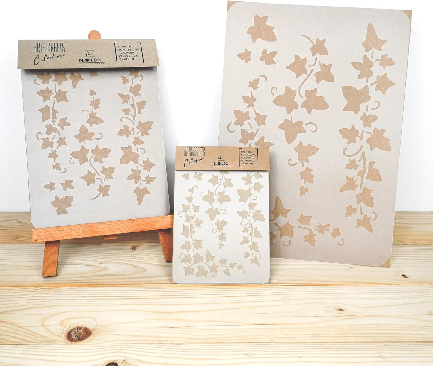 NAKLEO Painting Stencil for Crafts A3 11.8” x 16.5”, Hanging Ivy Vine Pattern, Reusable Plastic DIY & Scrapbooking Drawing Template, Decoupage Art Home Decor, Wall Wood Fabric Furniture