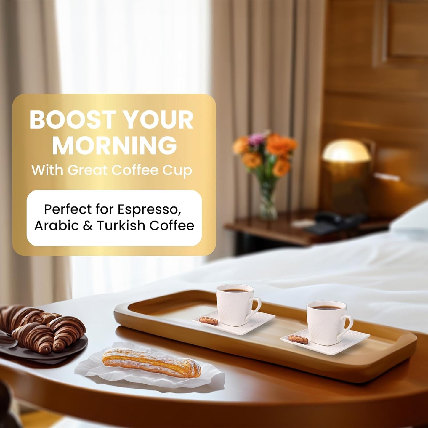 Espresso Cups With Saucer 3oz/90ml, Turkish Coffee Cup Set, White Espresso Cups Set of 6 Italian Style, Demitasse Espresso Cup Set, Modern Espresso Coffee Cups, Tasas de Cafe Expreso Modernas