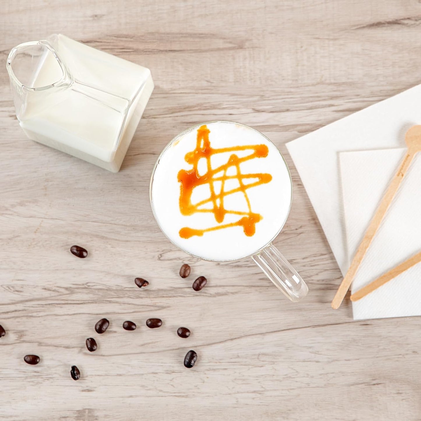 Restaurantware-Forma Professional 13.5 oz Double Wall Glass Mugs, 2 Insulated Coffee Mugs With Handle - Dishwashable, Reusable, Clear Glass Beverage Cups, Freezable, For Hot Or Cold Beverages