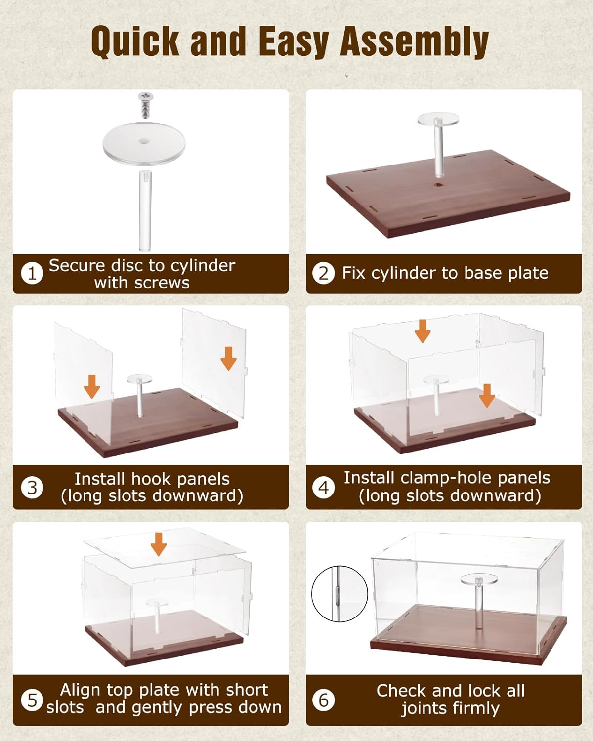 Hat Display Case, Acrylic Baseball Cap Display Box, UV Fade Protection, Solid Wood Base & Cap Shaper, Signed Hat Collector's Showcase, for Cap Enthusiasts, 11.8" x 7.8" x 5.9"