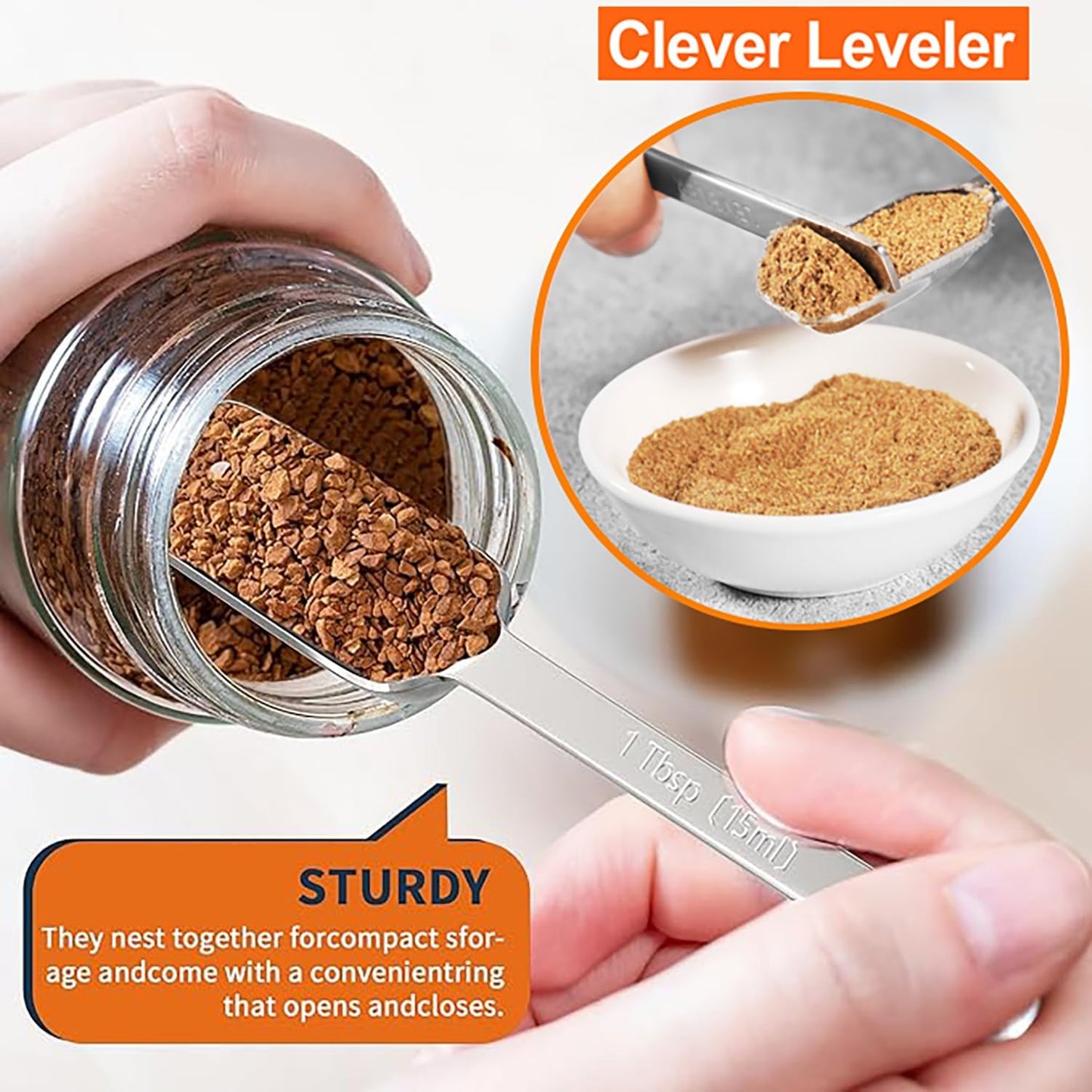 Measuring Cups and Spoons Set of 20 - Stackable Stainless Steel Measuring Cups Spoons & Plastic Measuring Cup for Dry and Liquid Ingredients, Cooking & Baking Kitchen Gadgets