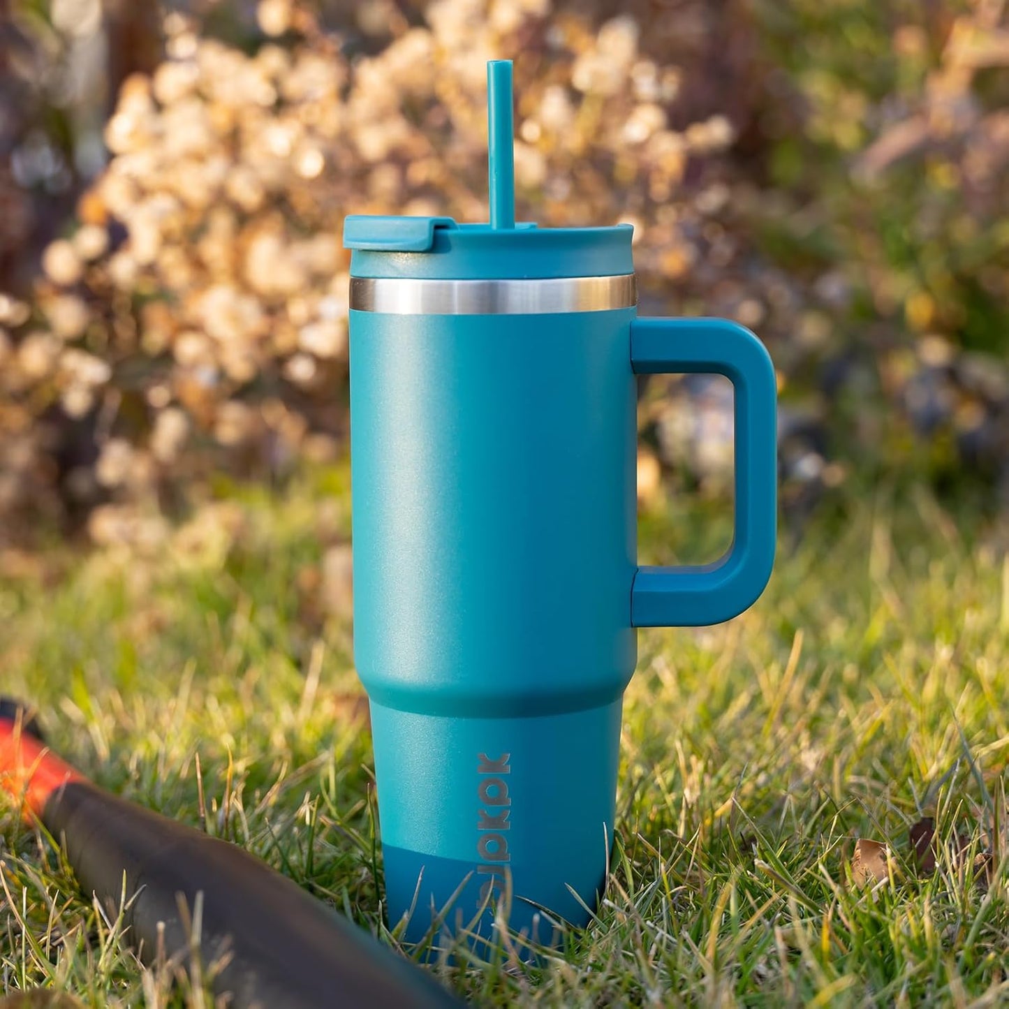 BJPKPK Insulated Tumblers With Handle And Straw 40 oz Stainless Steel Tumbler Cups With Lid,Laguna