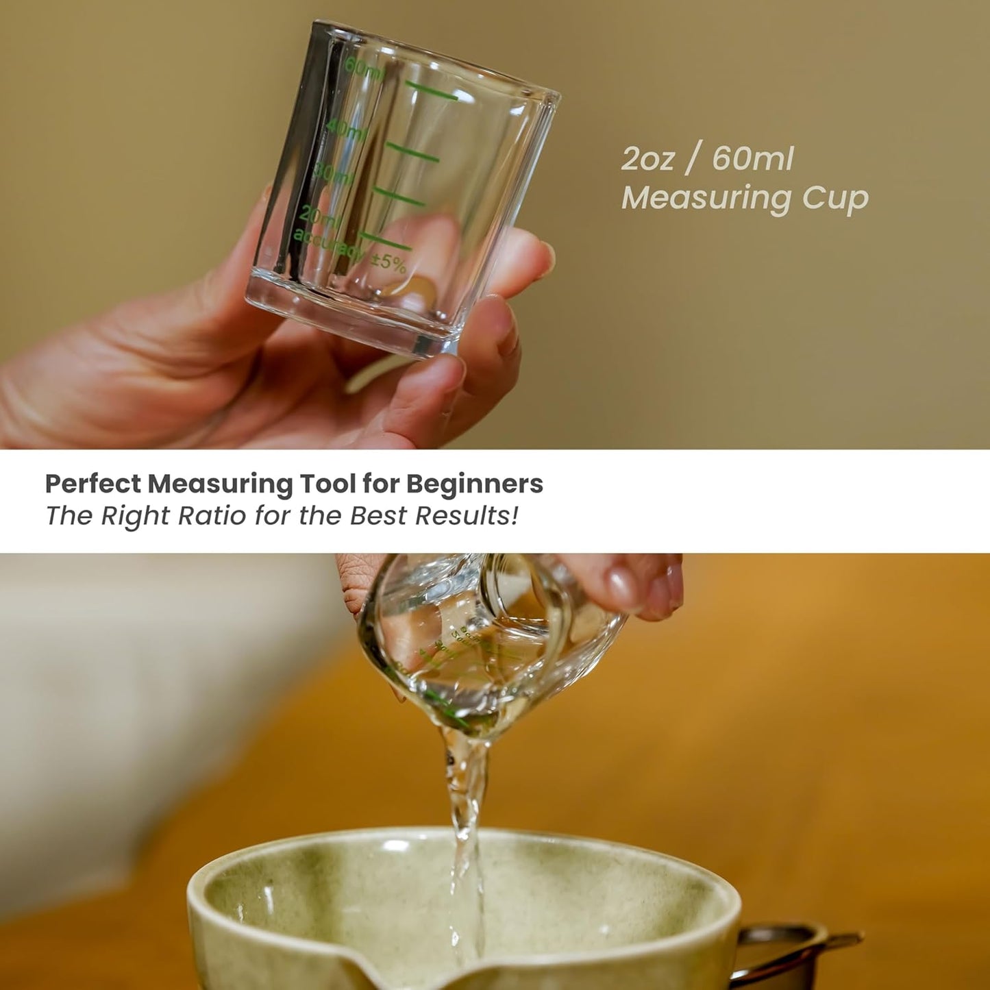 10 Pcs Matcha Whisk Set - 15 OZ Matcha Bowl with Spout and Whisk Holder & Measuring Cup - Bamboo Matcha Scoop and Spoon - Stainless Steel Sifter - Cleaning Brush - Matcha Kit for Japanese Tea Ceremony