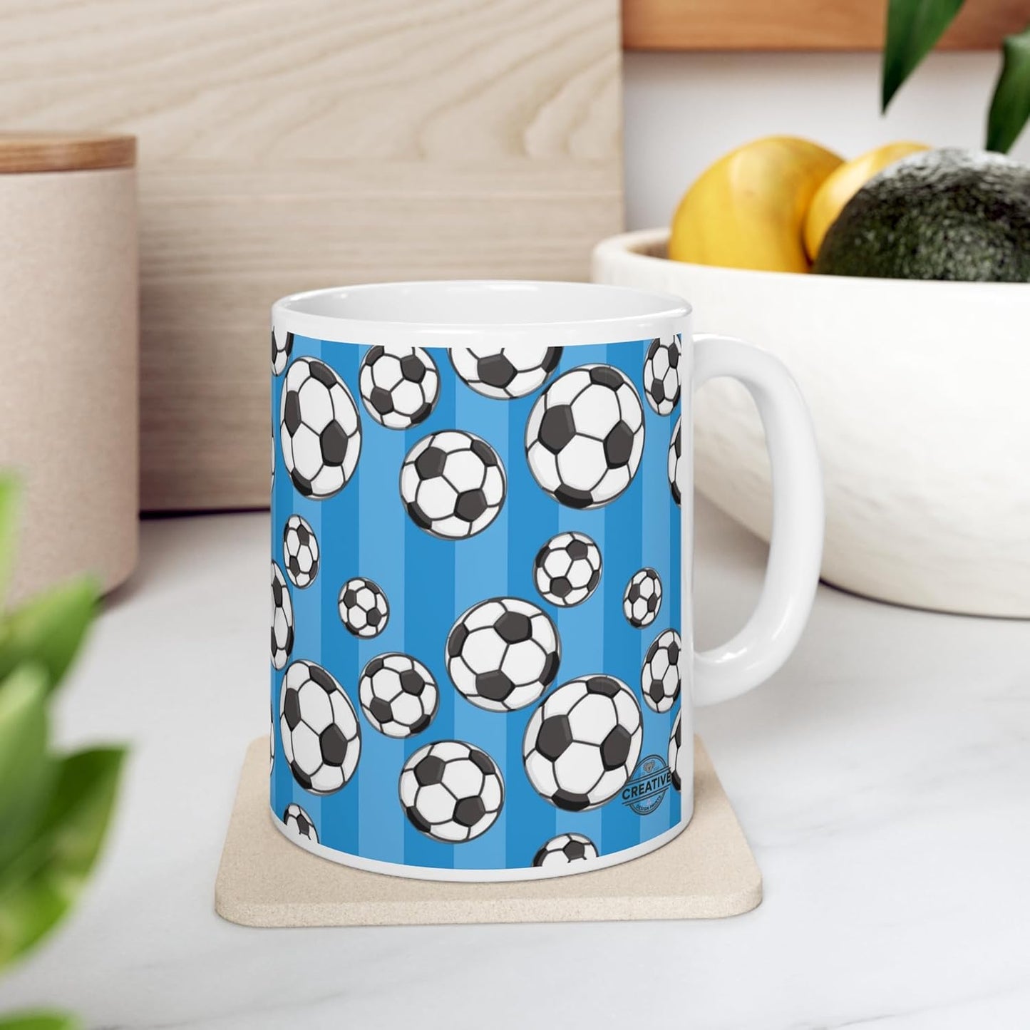 11 OZ Novelty Coffee Mugs - Christmas Gift (Soccer Theme)