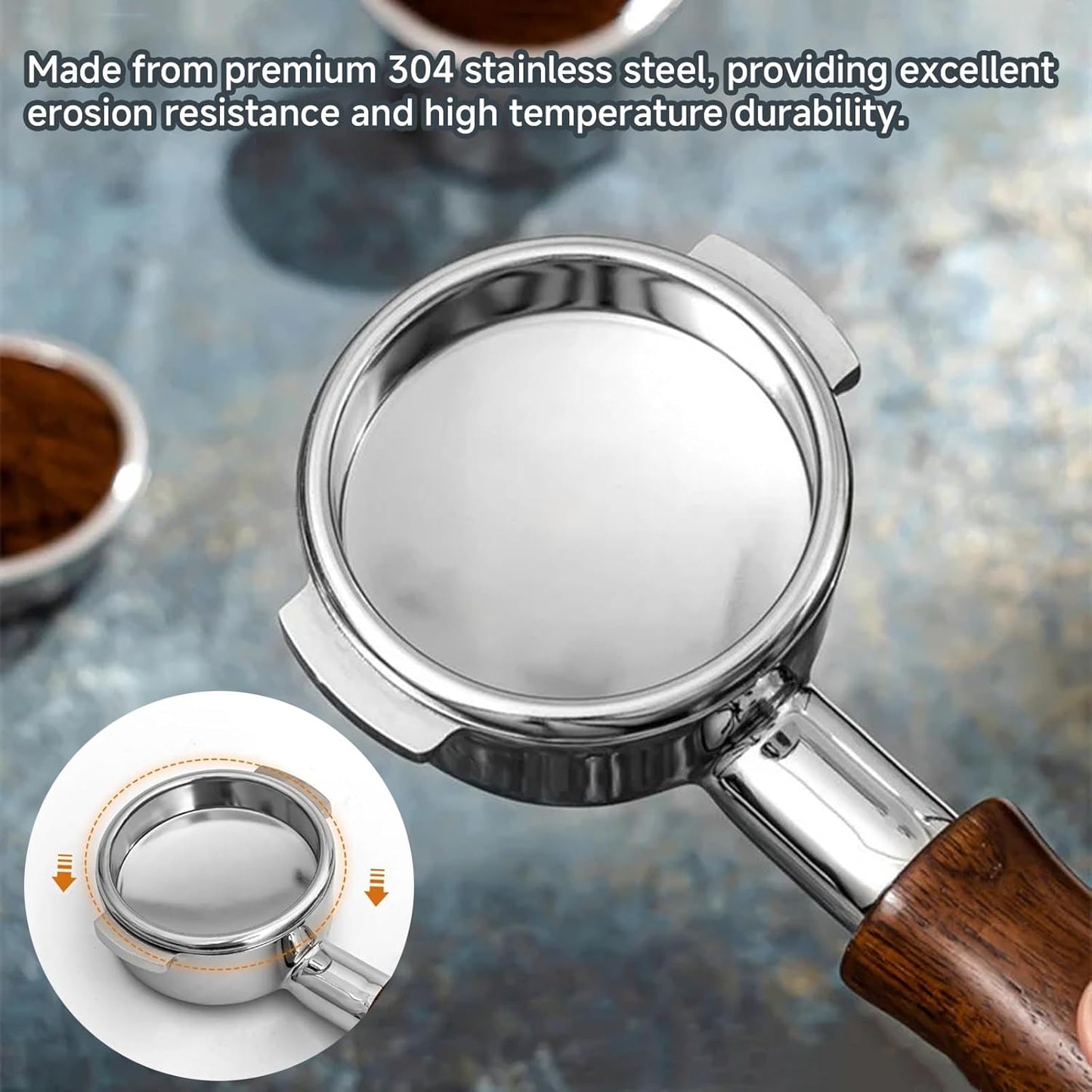 Backflush Inser, 54 mm Blind Filter, 304 Stainless Steel 54mm Backflush Insert, 2.13in Back Flush Blind Filter Basket, Backflush Filter Espresso for Espresso Machines, 1Pcs